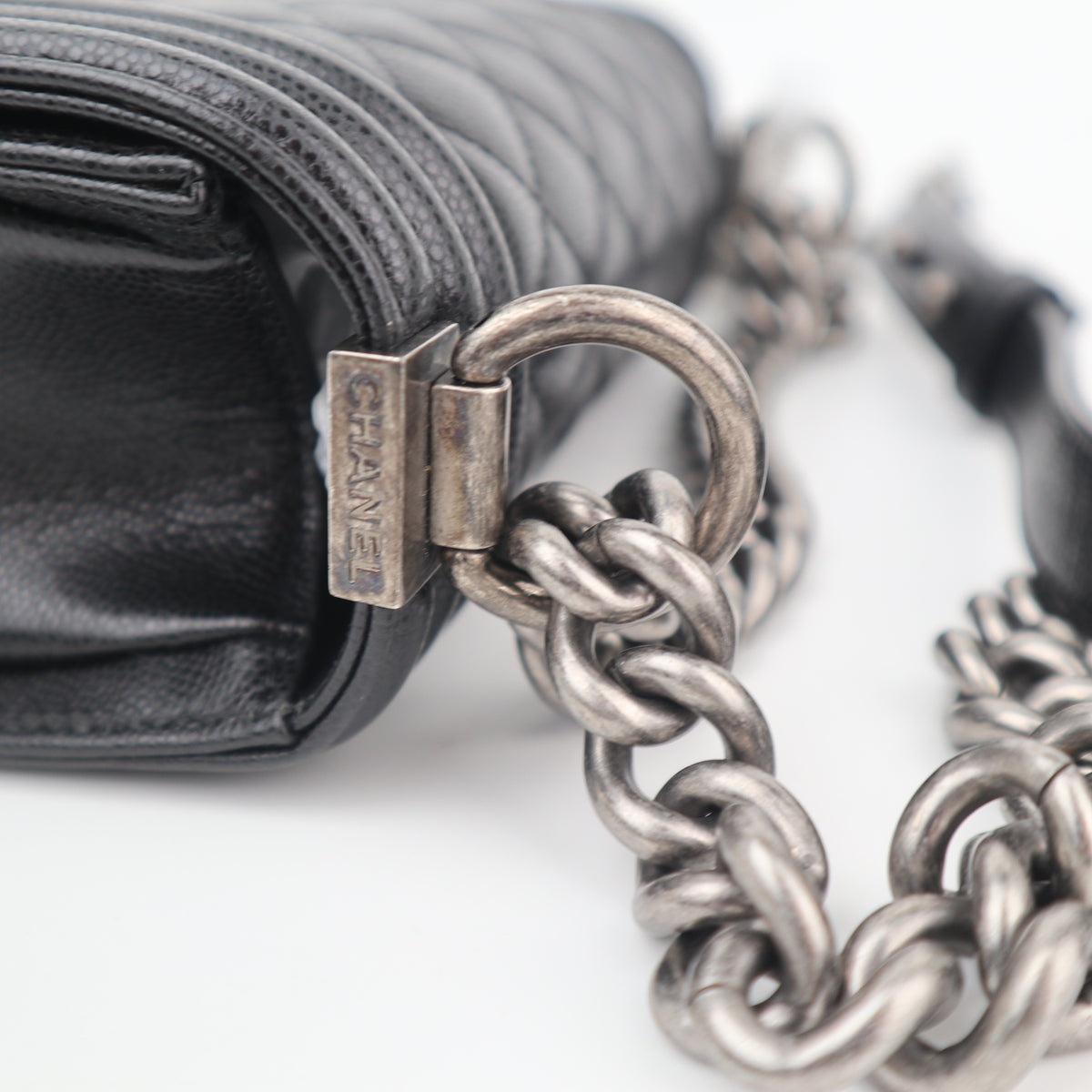 C2773 Chanel Shoulder Bag Boy Chanel Small | Pre-Owned Very Good Quilted Leather