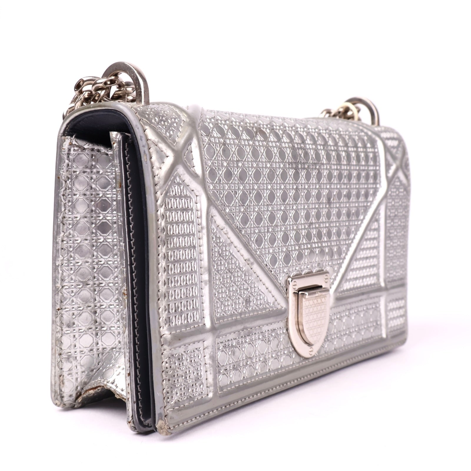 J3520 Christian Dior Micro Cannage Diorama Flap Bag- Pre Owned