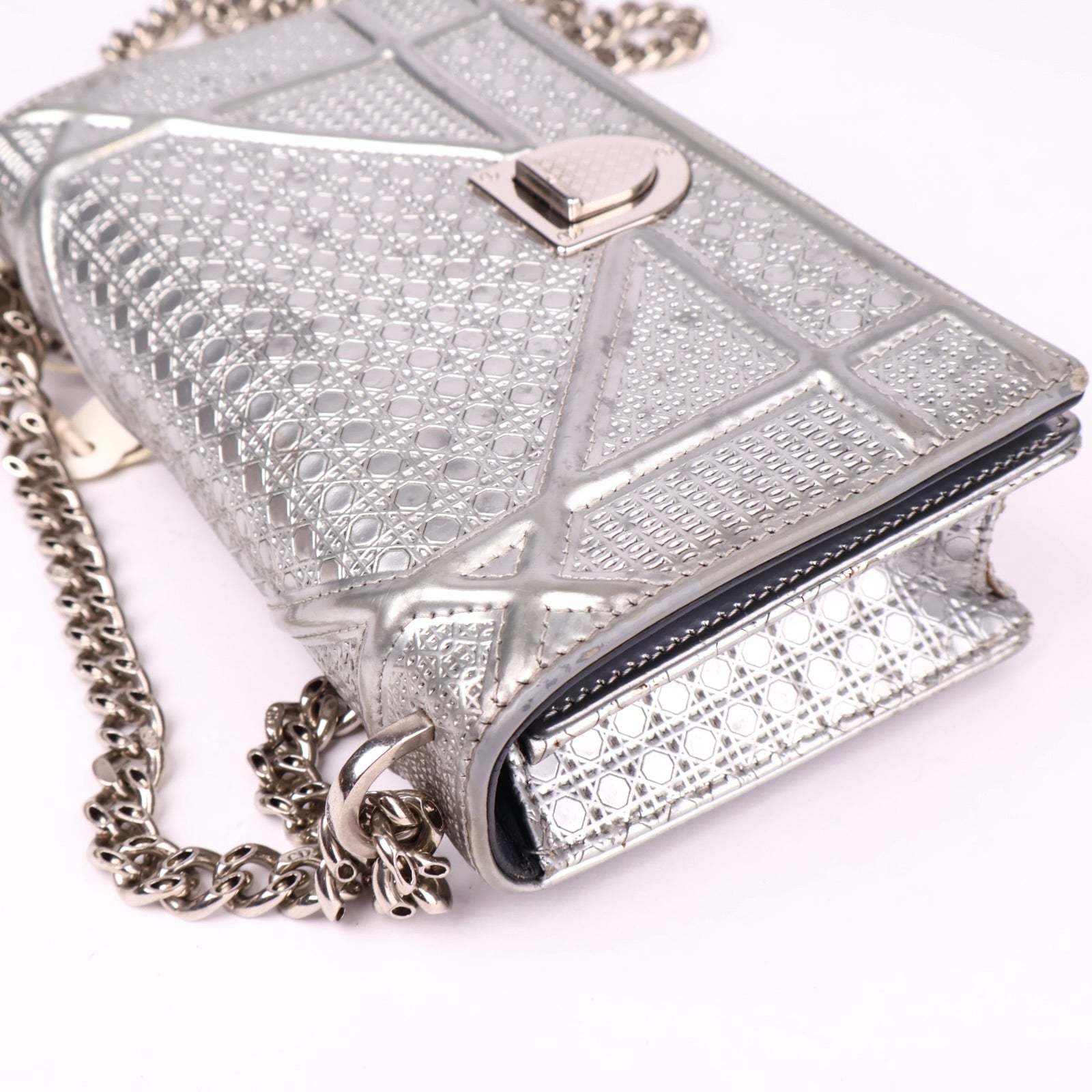J3520 Christian Dior Micro Cannage Diorama Flap Bag- Pre Owned