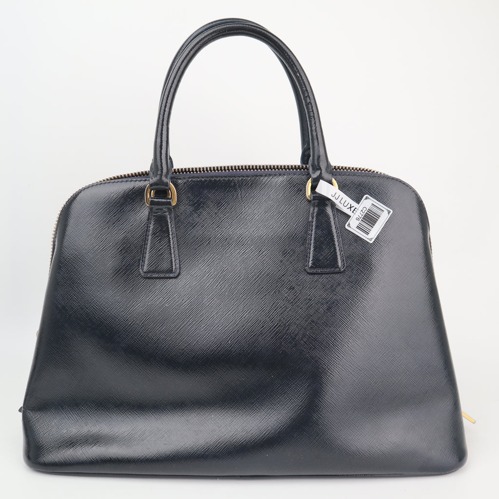 C2776 Prada Top Handle Bag Saffiano Lux Promenade Medium | Pre-Owned Very Good Leather