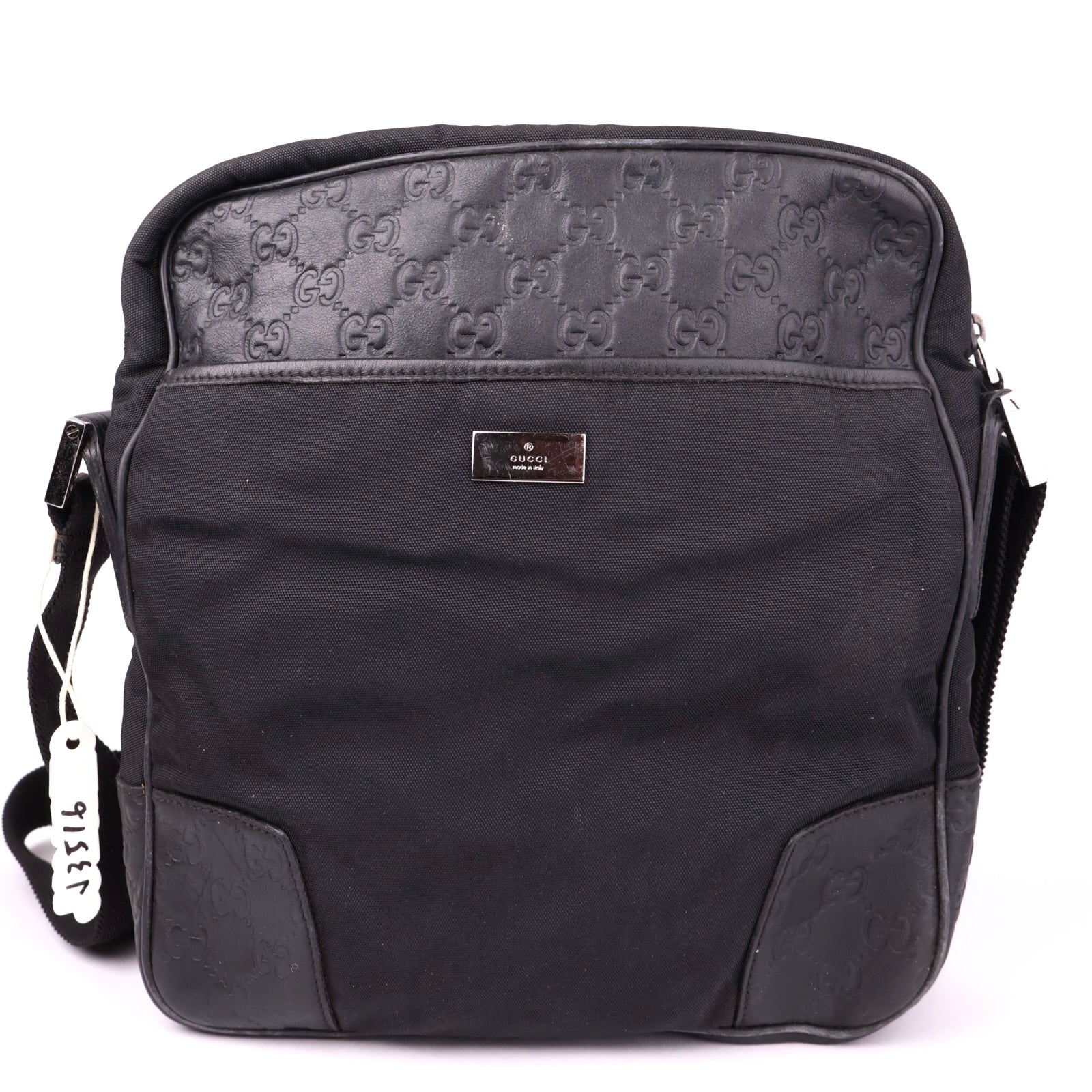 J3516 Gucci Shoulder Bag Black Synthetic- Pre Owned