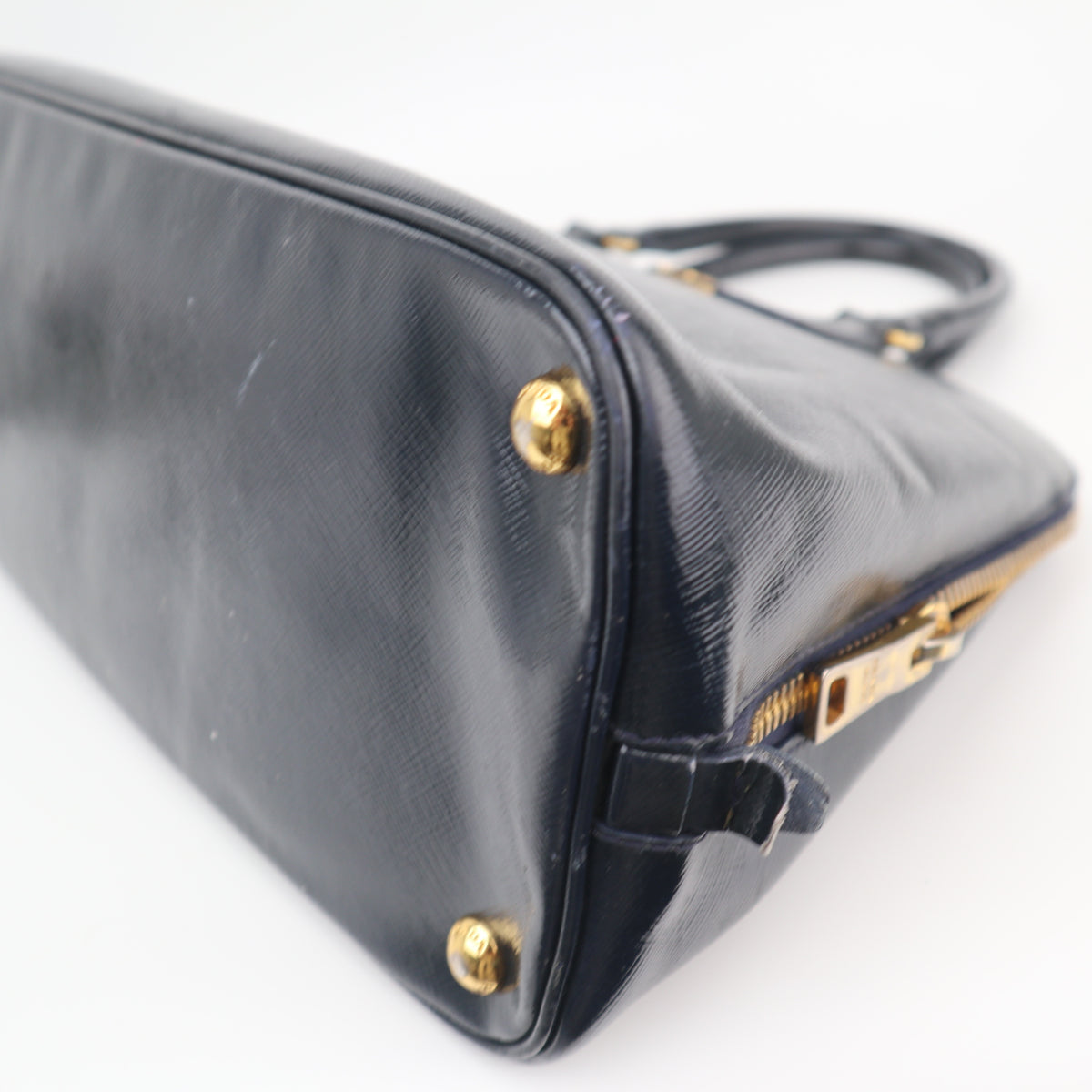 C2776 Prada Top Handle Bag Saffiano Lux Promenade Medium | Pre-Owned Very Good Leather