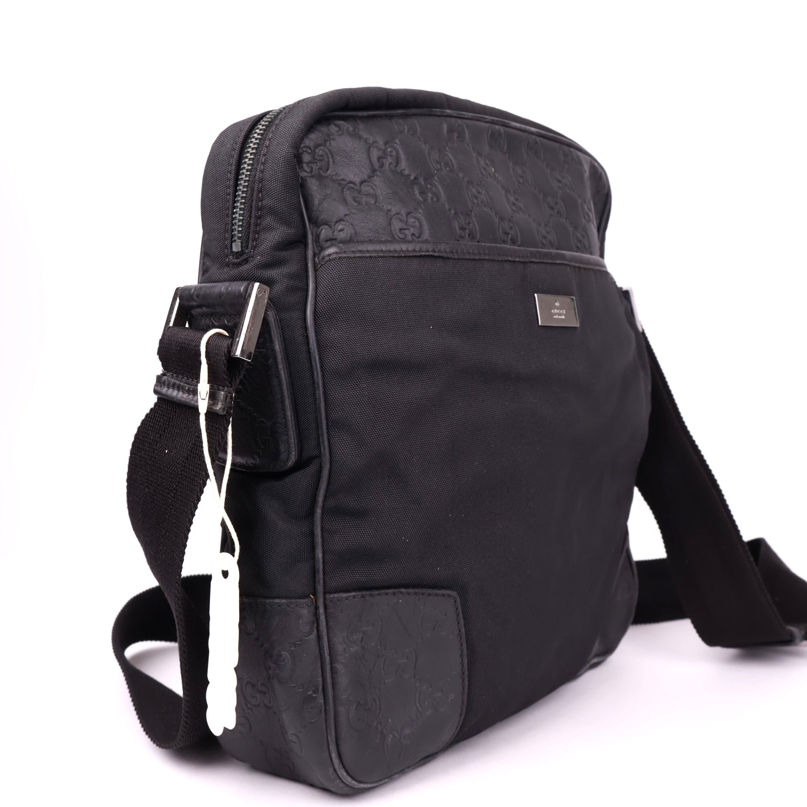 J3516 Gucci Shoulder Bag Black Synthetic- Pre Owned