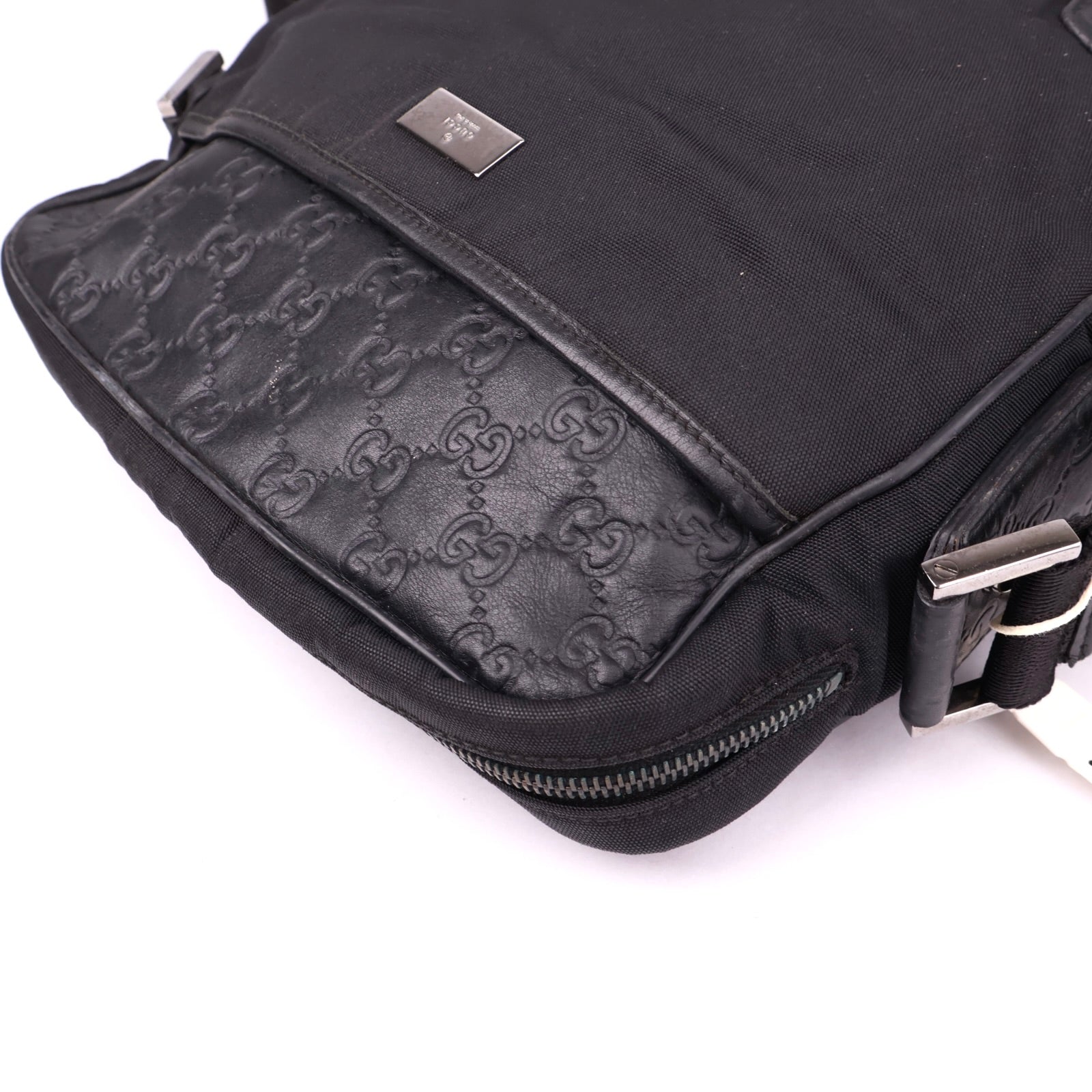 J3516 Gucci Shoulder Bag Black Synthetic- Pre Owned
