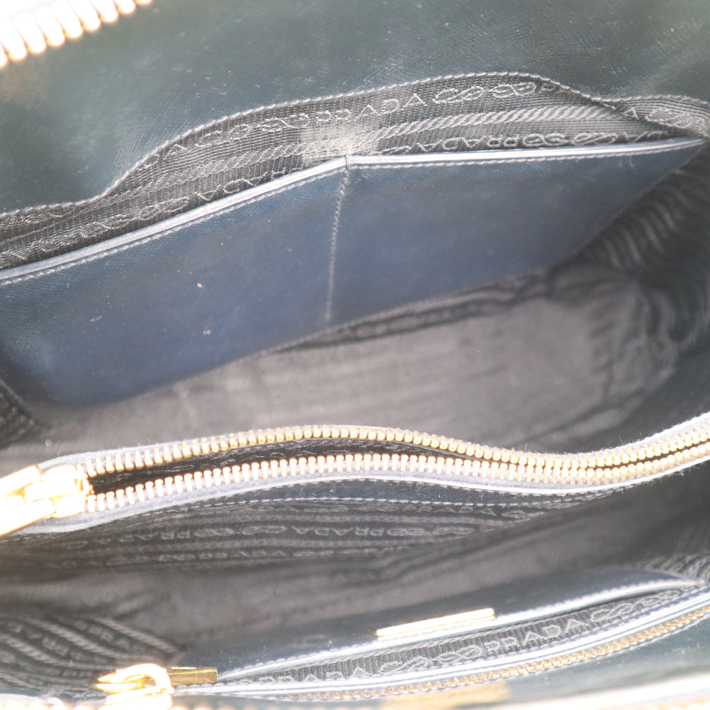 C2776 Prada Top Handle Bag Saffiano Lux Promenade Medium | Pre-Owned Very Good Leather