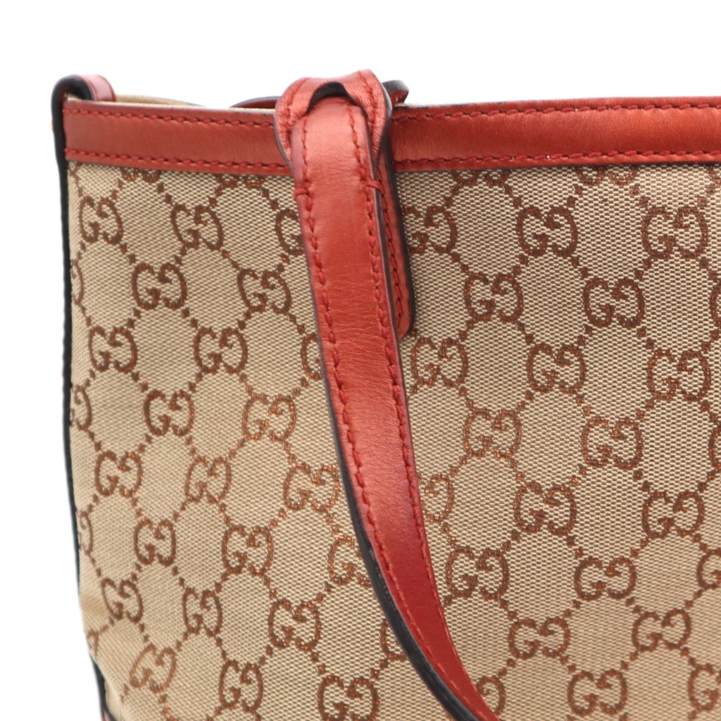 C2778 Gucci Tote Bag Craft GG Canvas Tote Small | Pre-Owned Very Good GG Logo Canvas