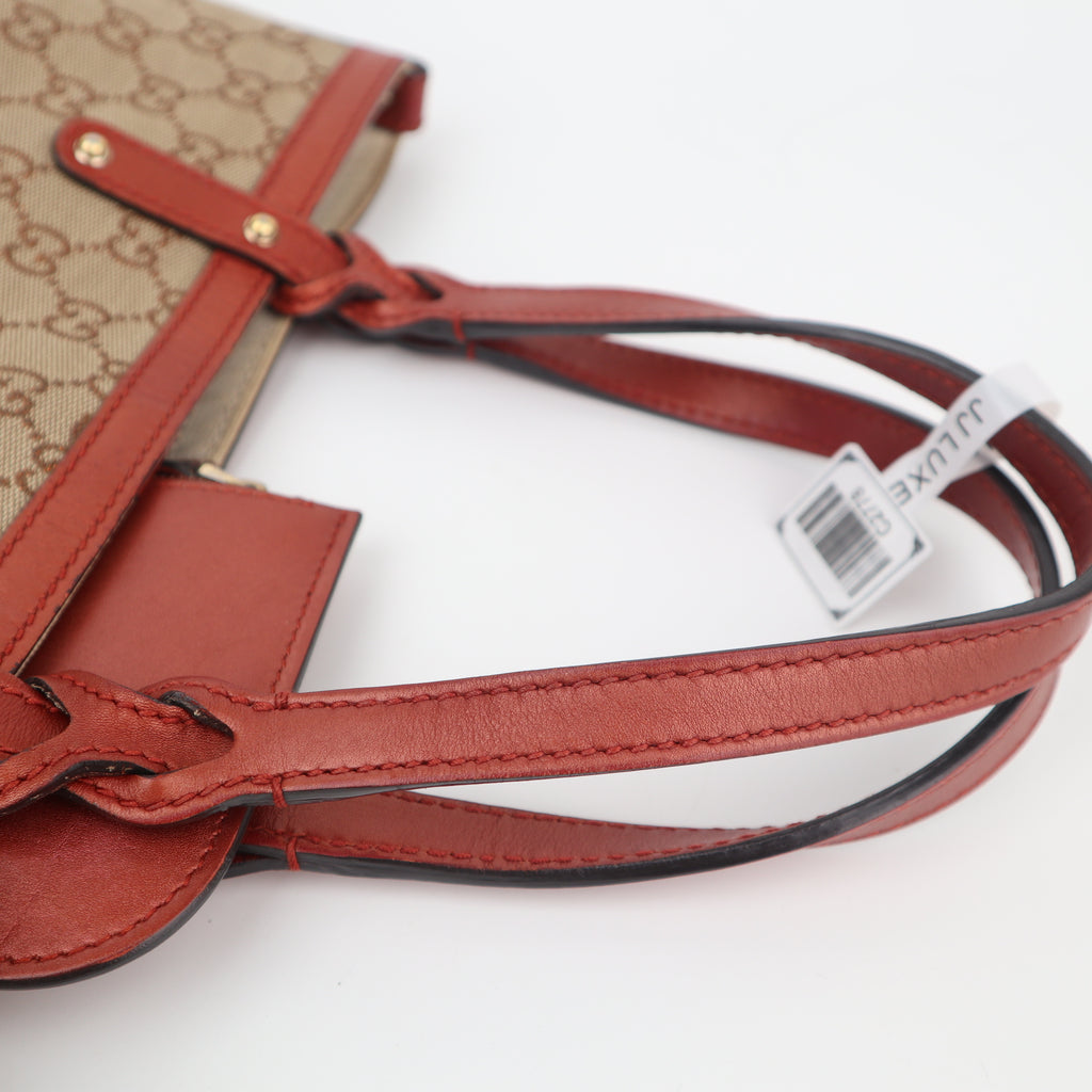 C2778 Gucci Tote Bag Craft GG Canvas Tote Small | Pre-Owned Very Good GG Logo Canvas