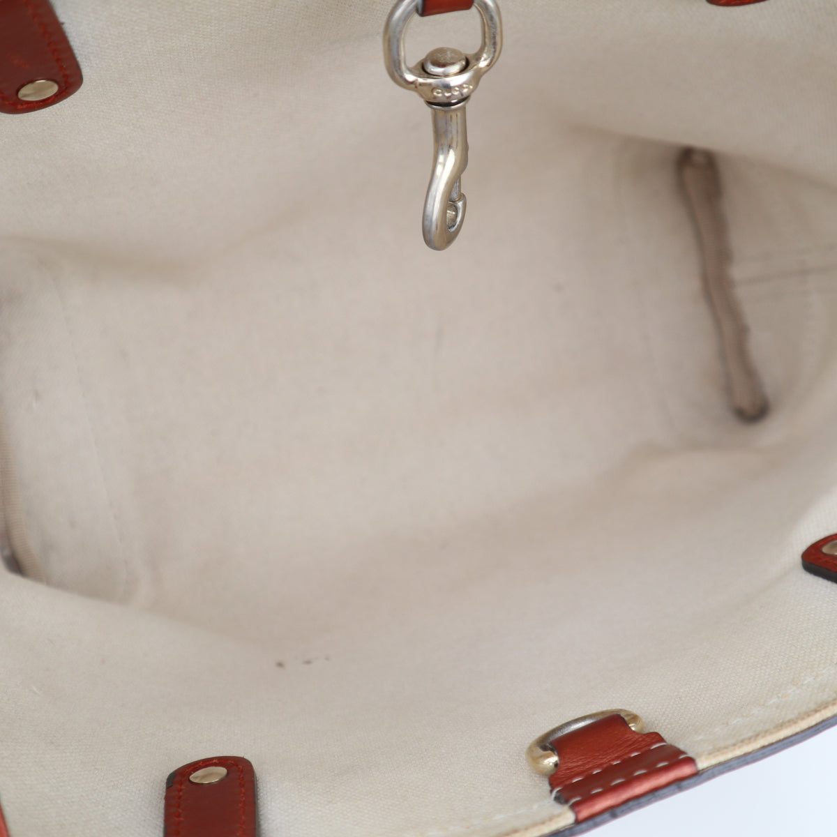 C2778 Gucci Tote Bag Craft GG Canvas Tote Small | Pre-Owned Very Good GG Logo Canvas