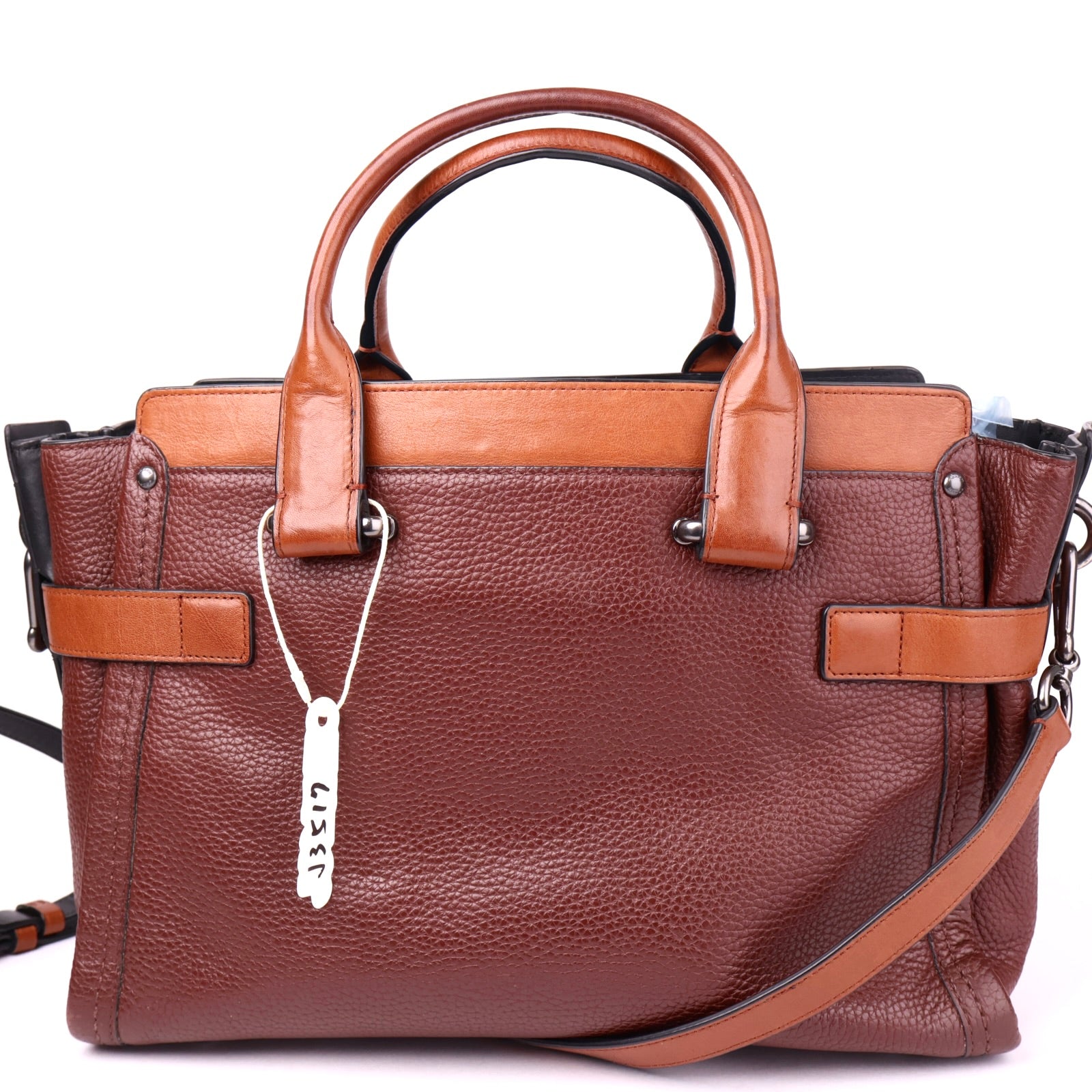 J3517 Coach Leather Signoria Brown Handle Bags- Pre Owned
