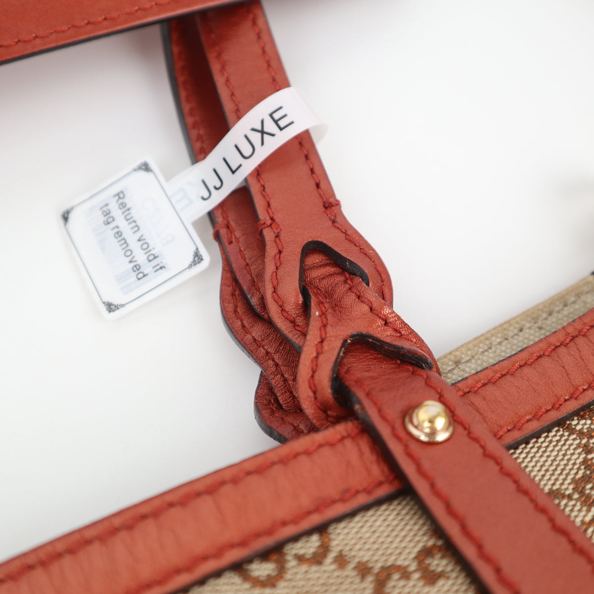 C2778 Gucci Tote Bag Craft GG Canvas Tote Small | Pre-Owned Very Good GG Logo Canvas