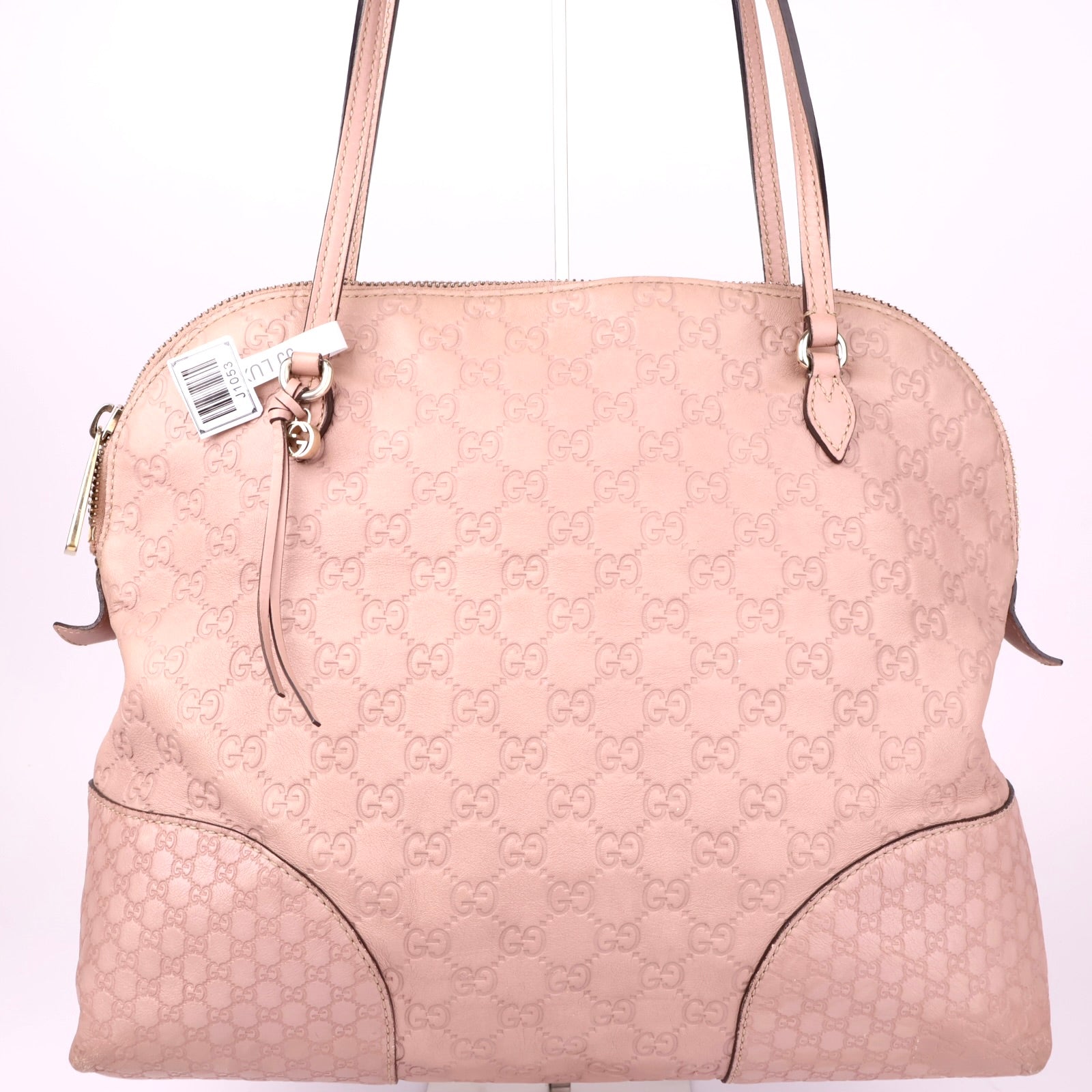 J1053 Gucci Womens Dome Bag Pink Medium Leather- Pre Owned