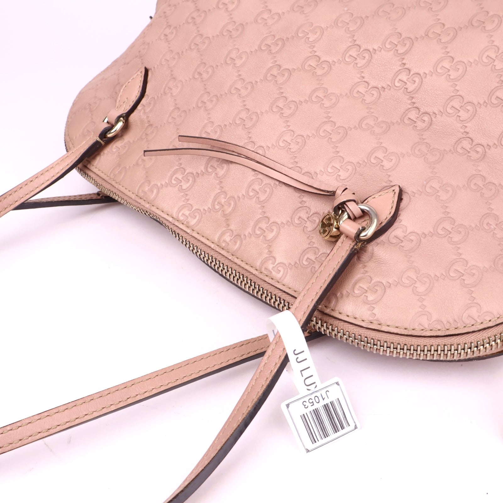 J1053 Gucci Womens Dome Bag Pink Medium Leather- Pre Owned