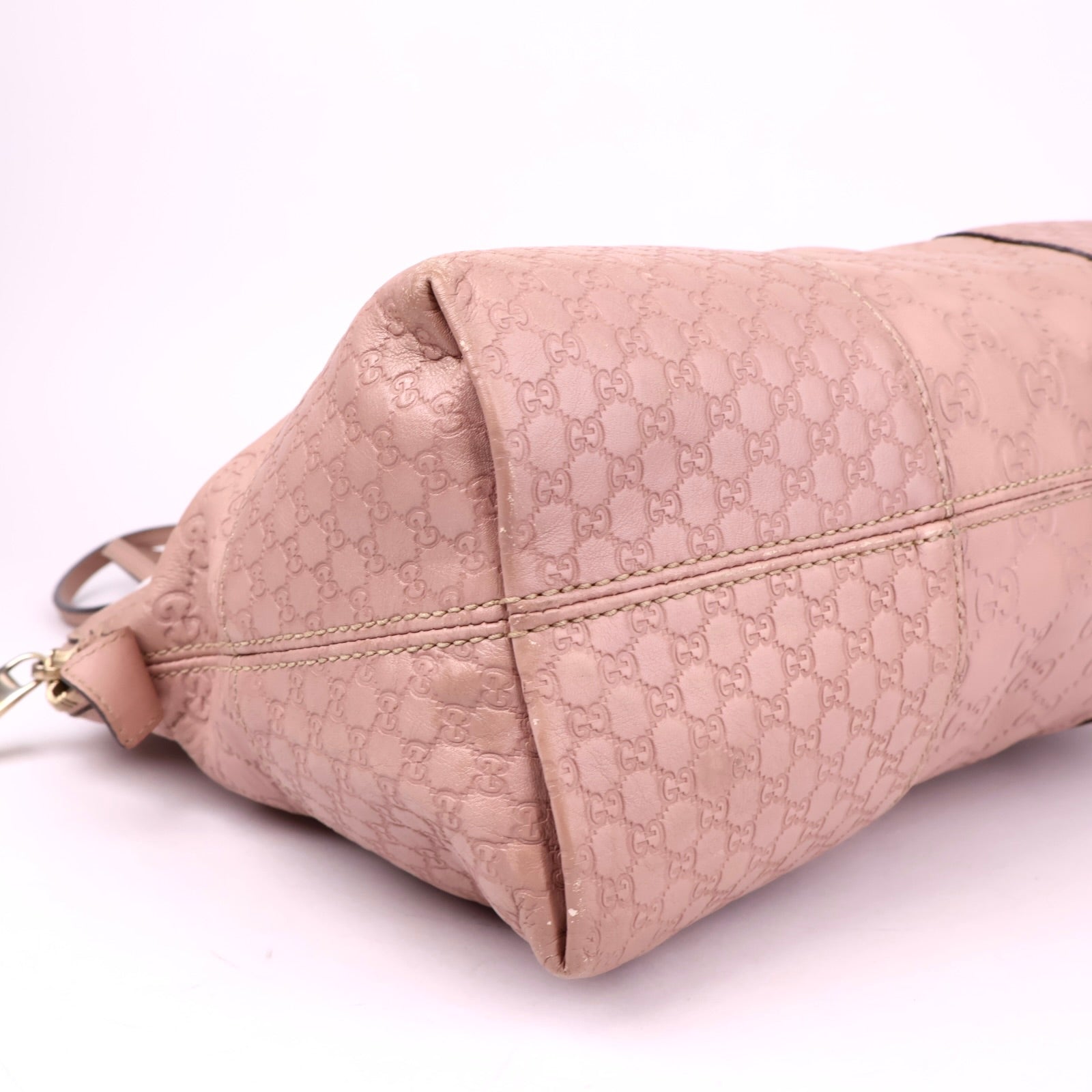 J1053 Gucci Womens Dome Bag Pink Medium Leather- Pre Owned