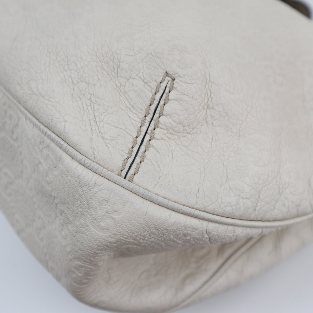 C2780 Gucci Shoulder Bag Guccissima Gucci New Ladies Large | Pre-Owned Very Good GG Logo