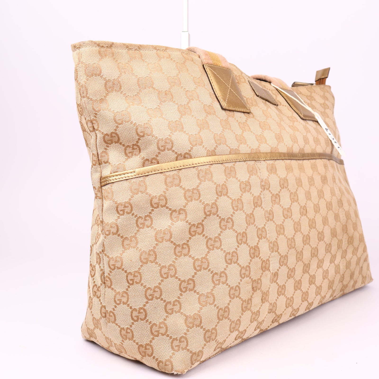 J3519 Gucci GG Canvas Tote Bag- Pre Owned