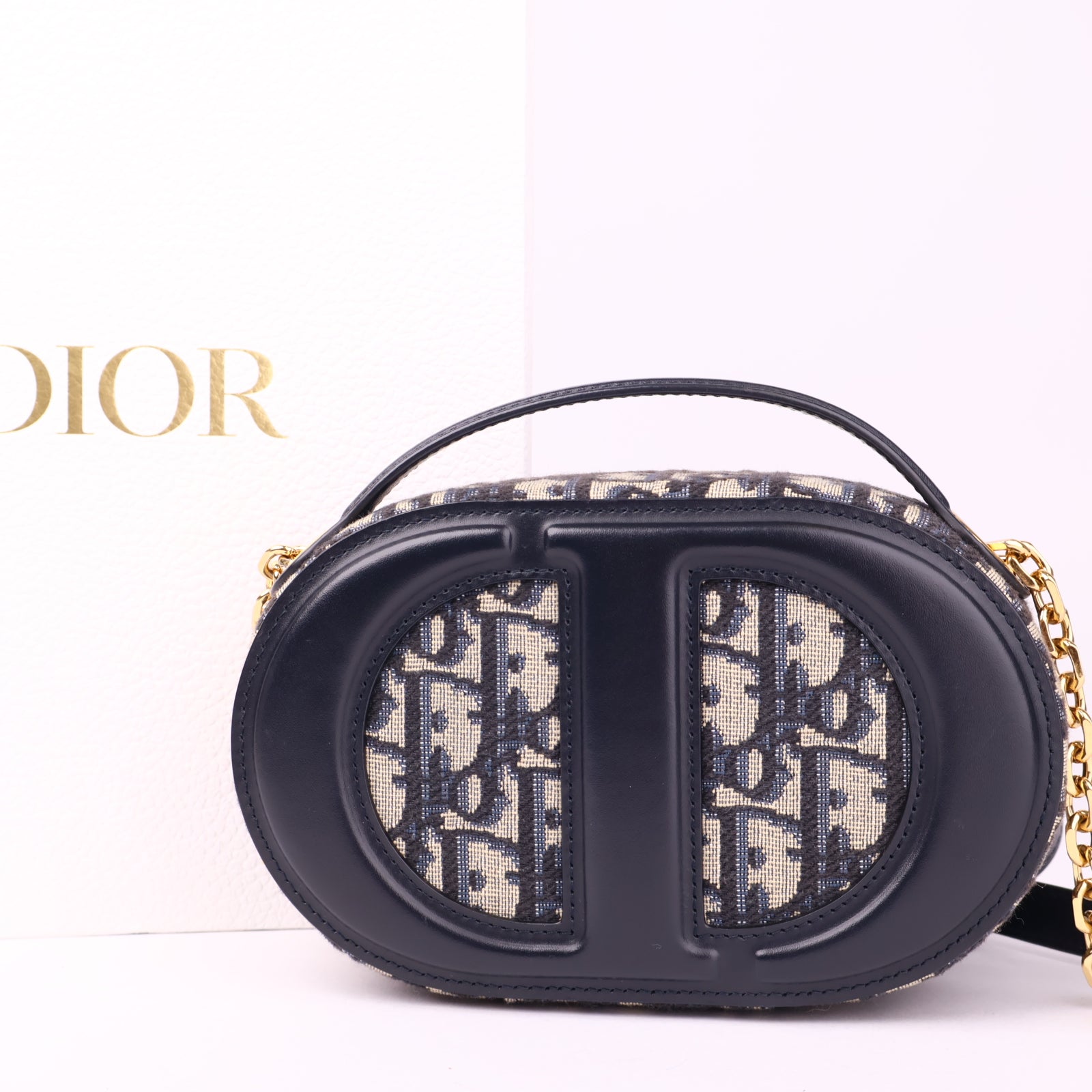 J3522 Dior CD Signature Oval Camera Bag- Pre Owned