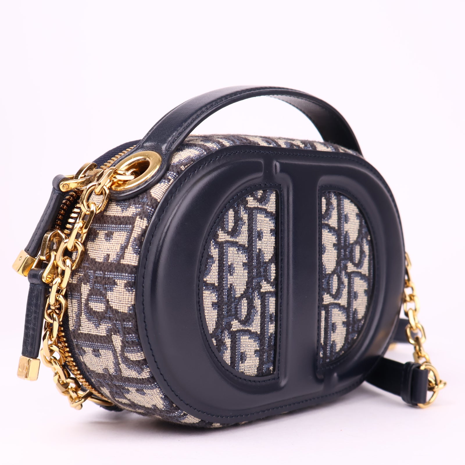 J3522 Dior CD Signature Oval Camera Bag- Pre Owned