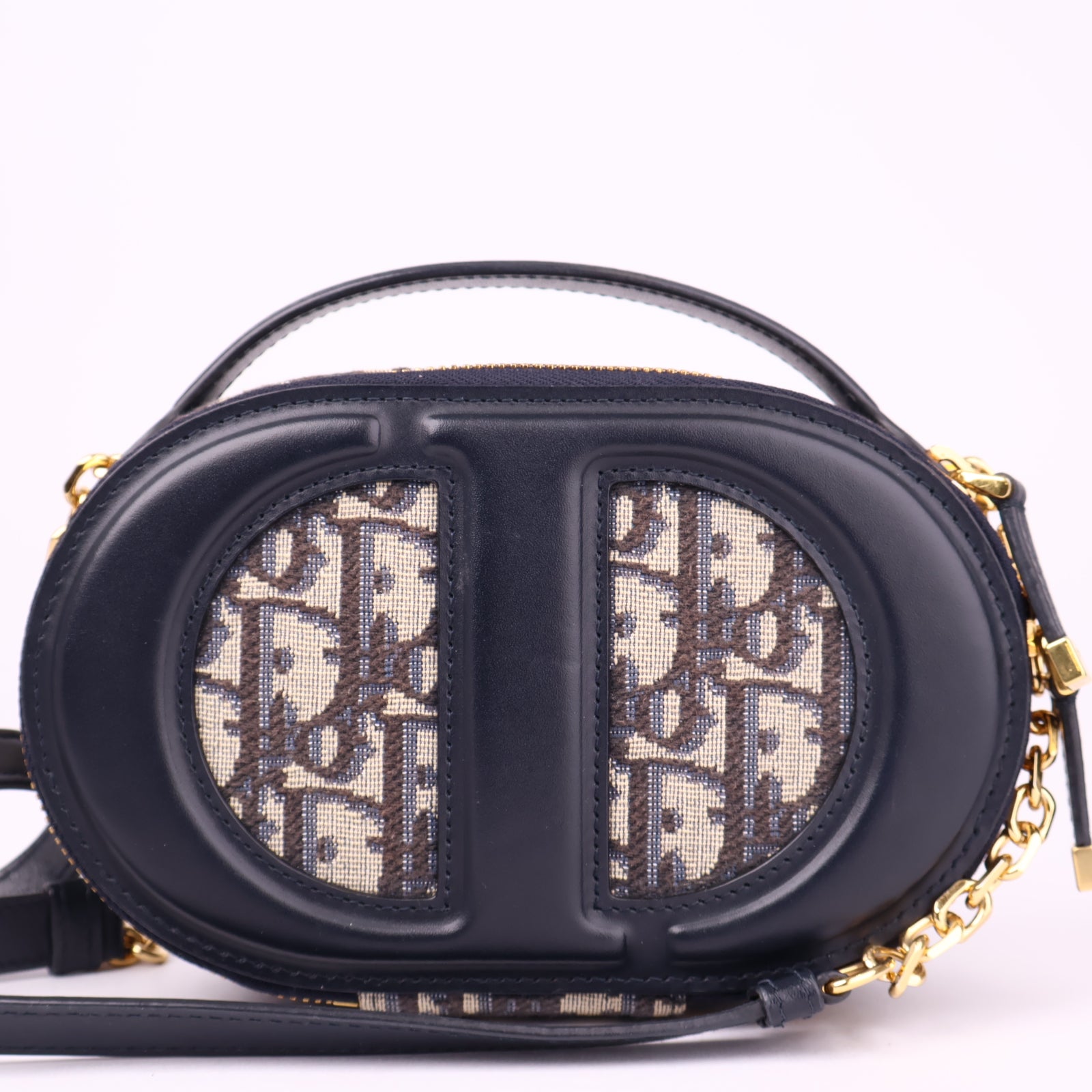 J3522 Dior CD Signature Oval Camera Bag- Pre Owned