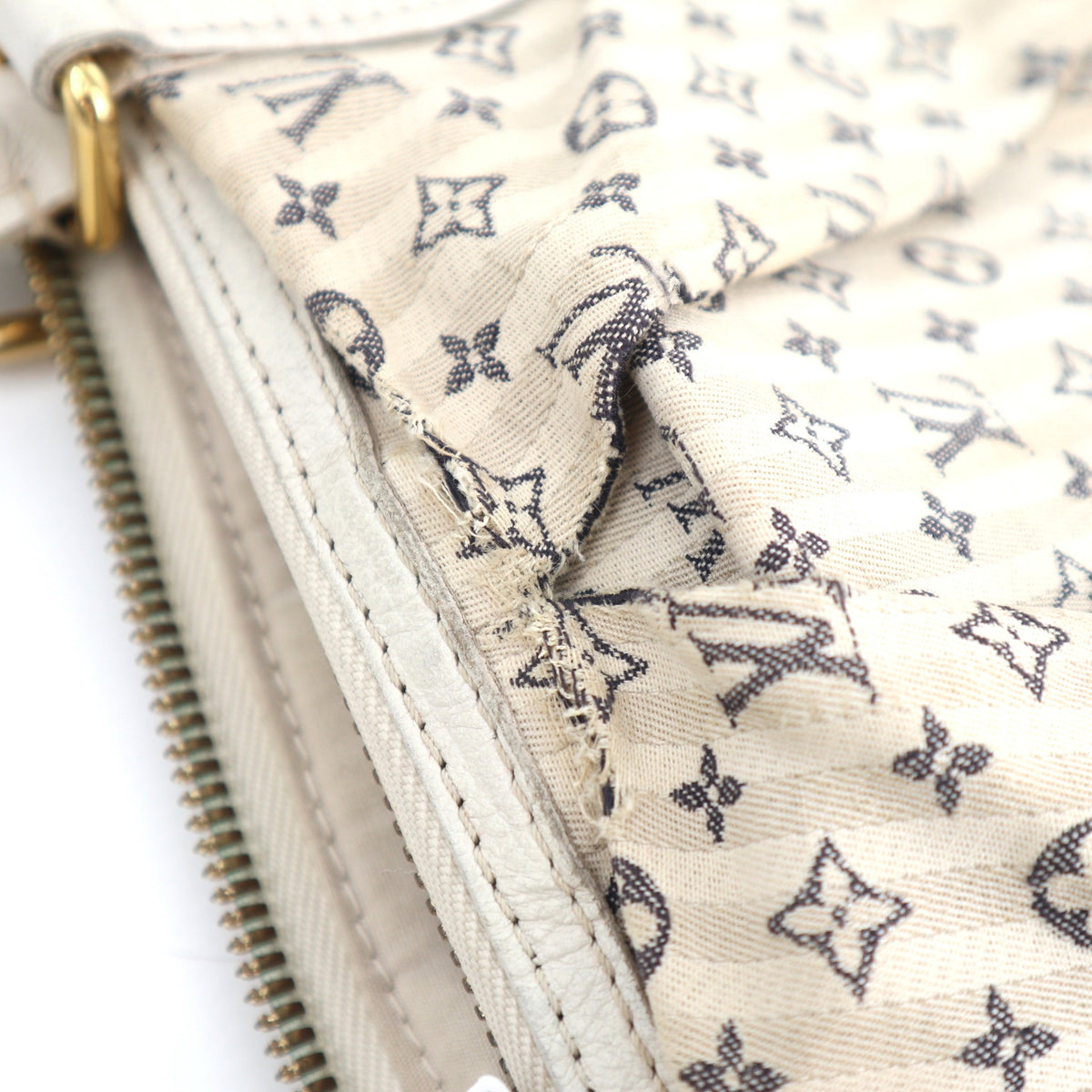 C2786 Louis Vuitton Shoulder Bag Monogram Mini Lin Croisette Marina | Pre-Owned Very Good Brown Textile Canvas/Monogram Mini Lin