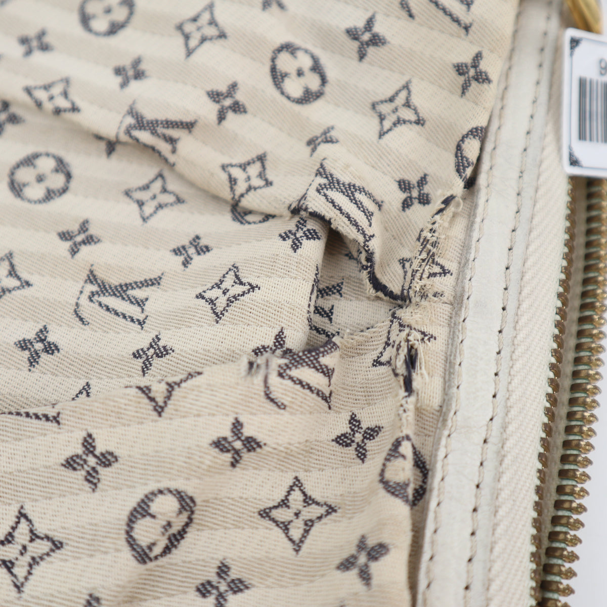 C2786 Louis Vuitton Shoulder Bag Monogram Mini Lin Croisette Marina | Pre-Owned Very Good Brown Textile Canvas/Monogram Mini Lin