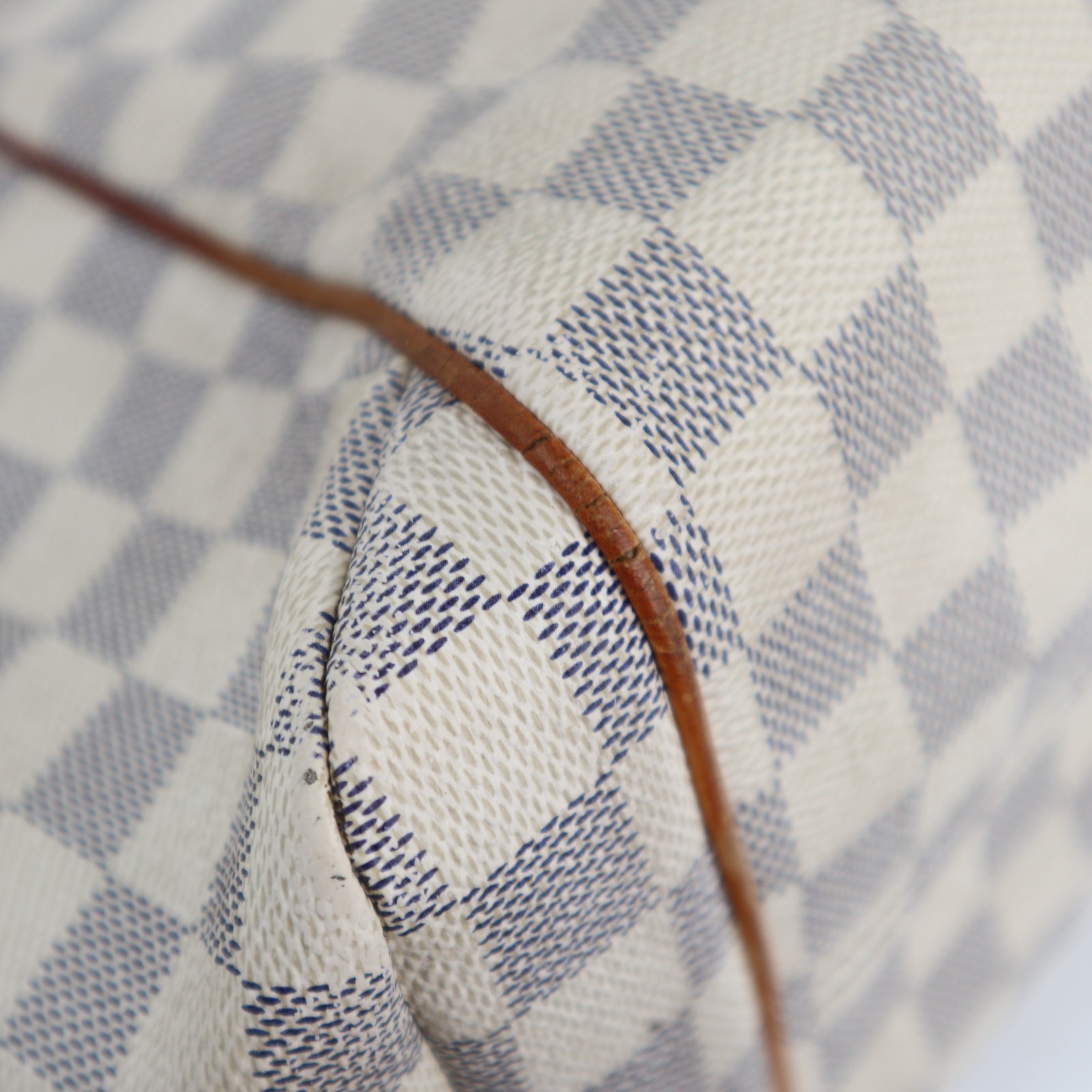 Louis Vuitton Damier Azur Totally  MM Shoulder Bag C1833 | Pre-Owned Very Good Brown Damier Canvas