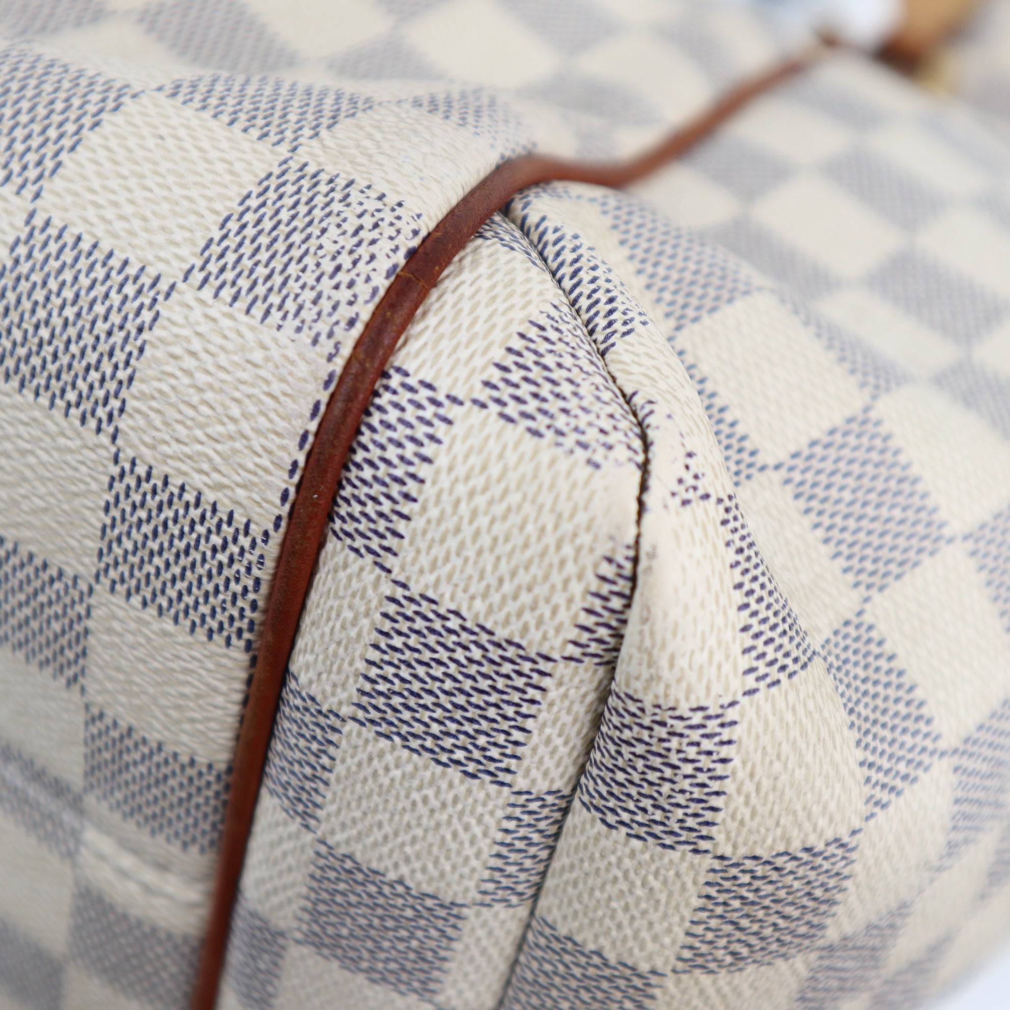 Louis Vuitton Damier Azur Totally  MM Shoulder Bag C1833 | Pre-Owned Very Good Brown Damier Canvas
