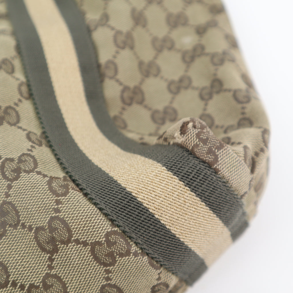 C2788 Gucci Tote Bag Gucci GG Canvas Web | Pre-Owned Very Good Brown Canvas/GG