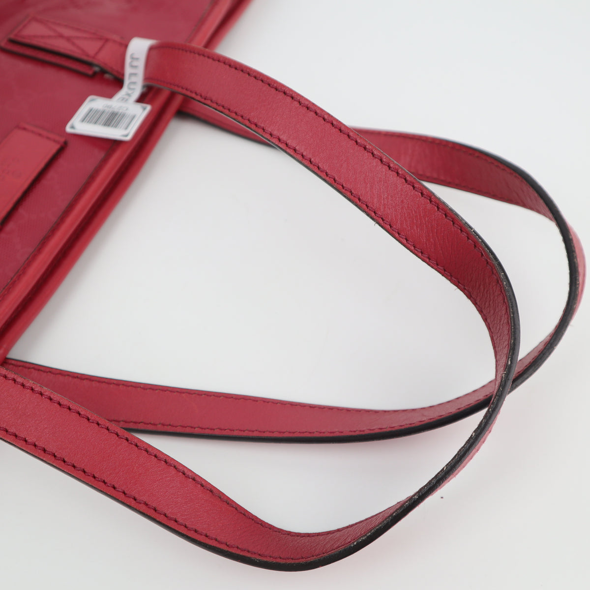C2790 Gucci Tote Bag GG Imprimé PVC Medium Red | Pre-Owned Very Good Red Coated PVC/GG, GG Imprimé
