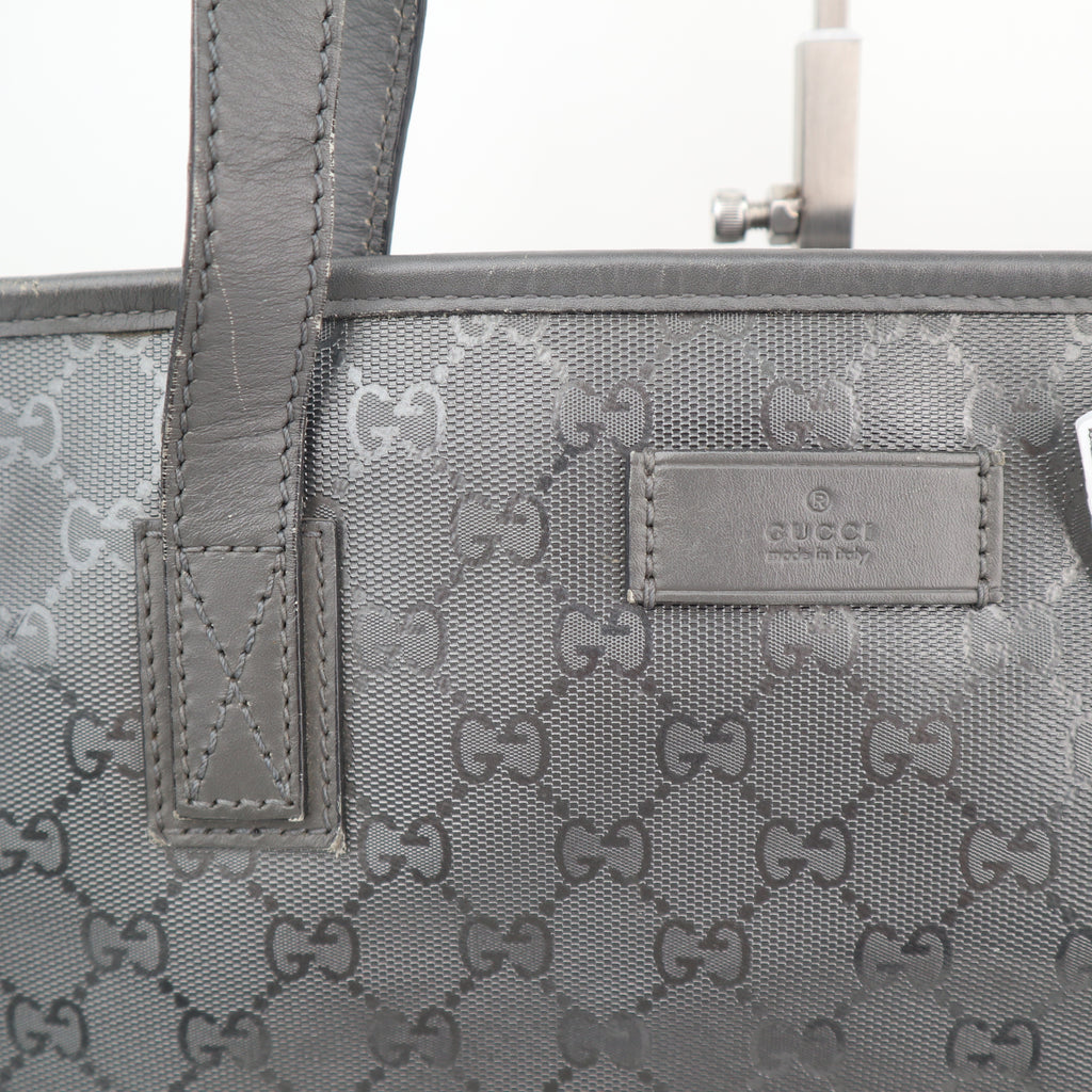 C2791 Gucci Tote Bag GG Imprimé PVC Large Grey | Pre-Owned Very Good Grey Coated PVC/GG, GG Imprimé
