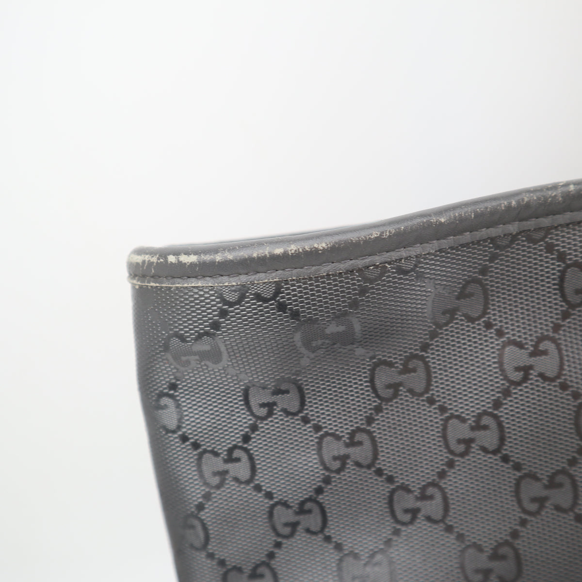 C2791 Gucci Tote Bag GG Imprimé PVC Large Grey | Pre-Owned Very Good Grey Coated PVC/GG, GG Imprimé