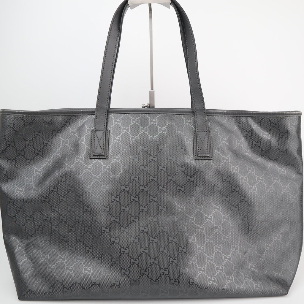 C2791 Gucci Tote Bag GG Imprimé PVC Large Grey | Pre-Owned Very Good Grey Coated PVC/GG, GG Imprimé