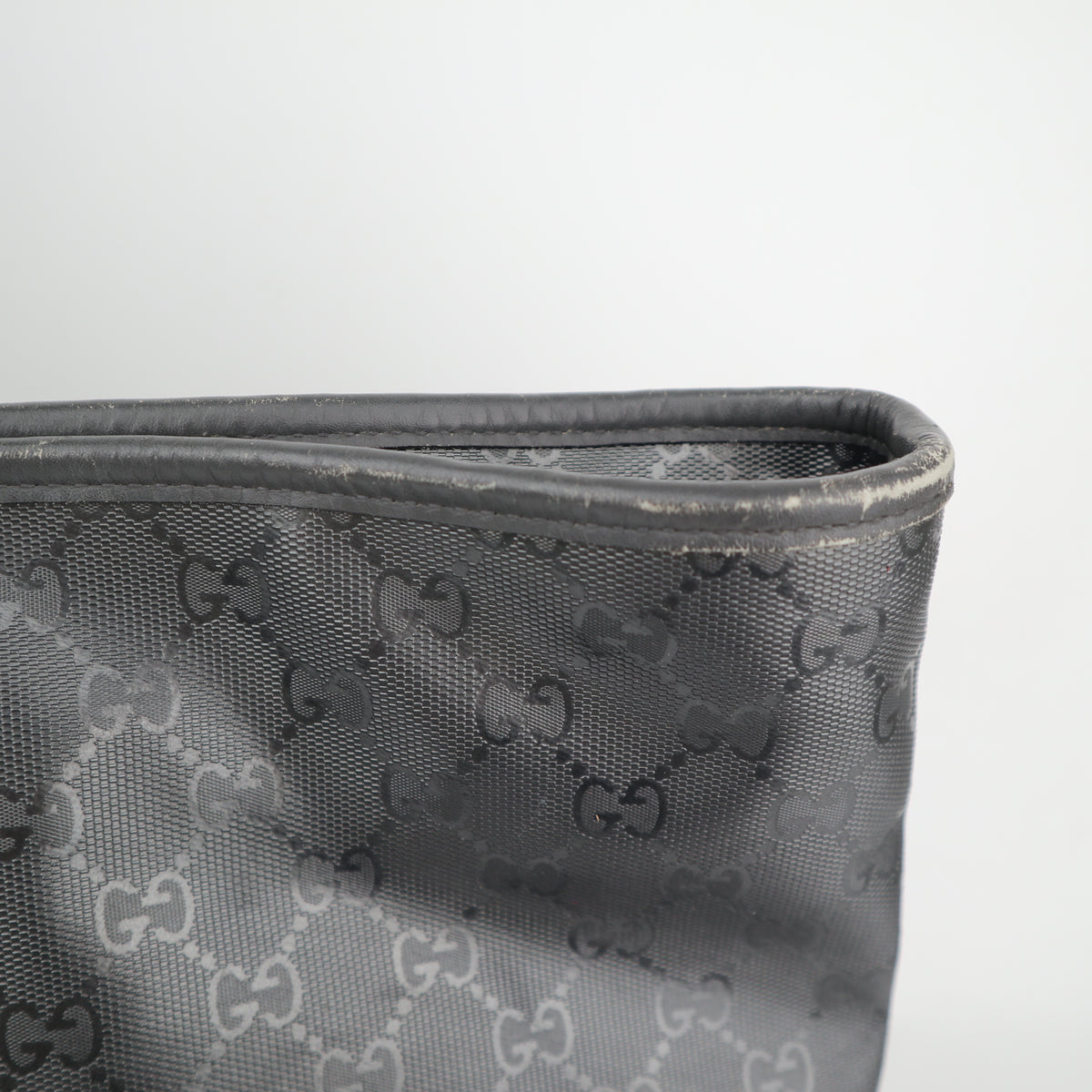 C2791 Gucci Tote Bag GG Imprimé PVC Large Grey | Pre-Owned Very Good Grey Coated PVC/GG, GG Imprimé