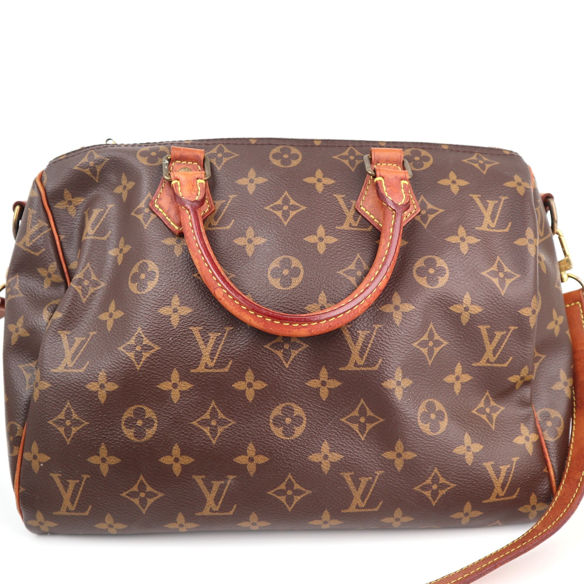 Louis Vuitton Monogram Canvas Speedy Bandoulière 30 Crossbody Bag C1837 | Pre-Owned Very Good Brown Monogram Canvas