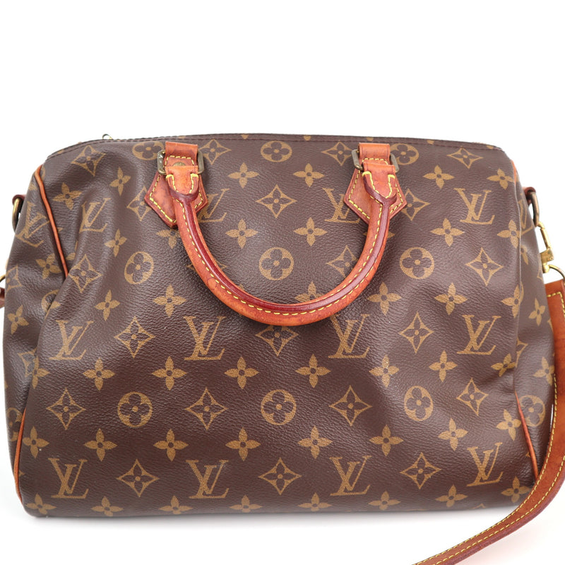 Louis Vuitton Monogram Canvas Speedy Bandoulière 30 Crossbody Bag C1837 | Pre-Owned Very Good Brown Monogram Canvas