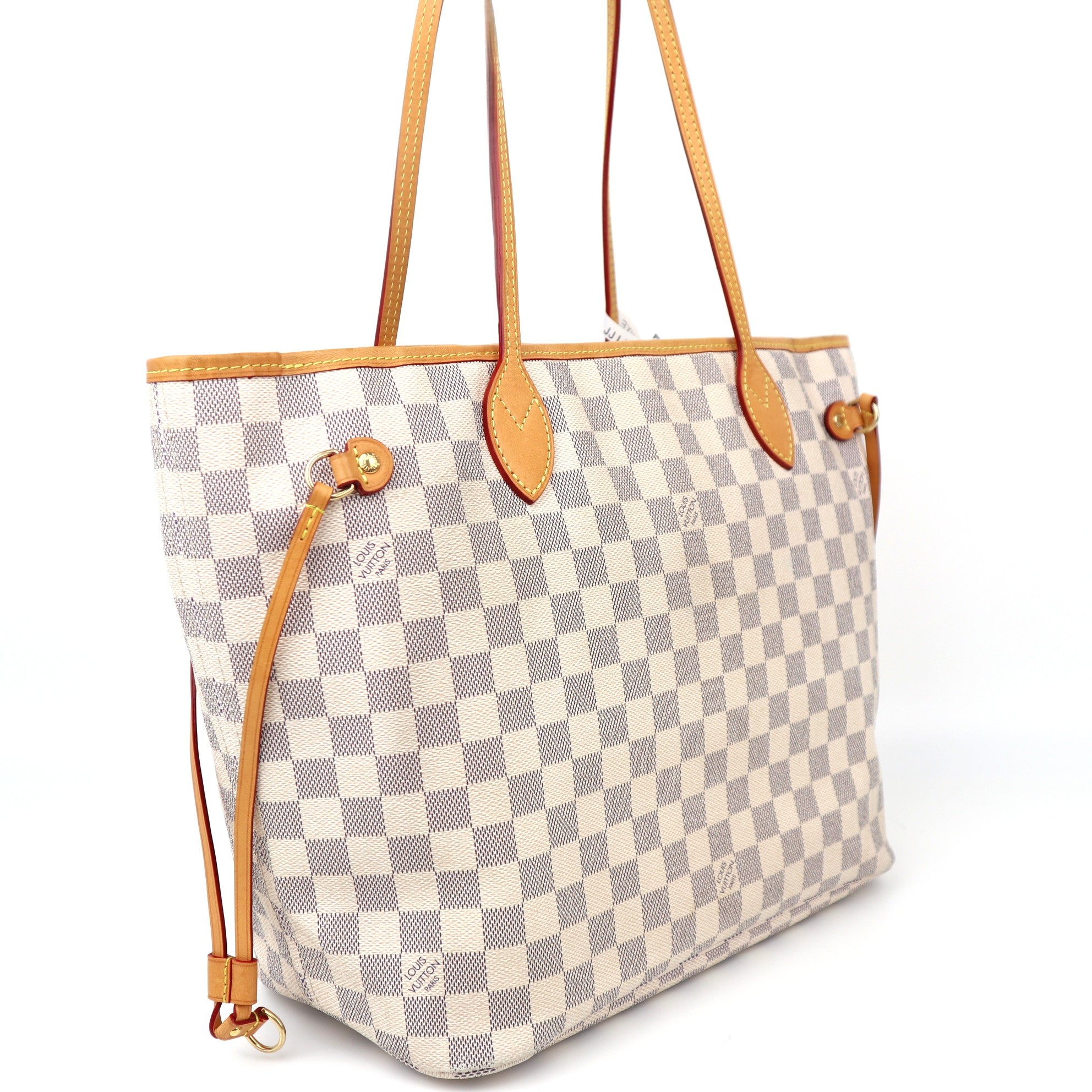 C1275R Louis Vuitton Neverfull Damier Azur Canvas  MM Bag-Pre Owned