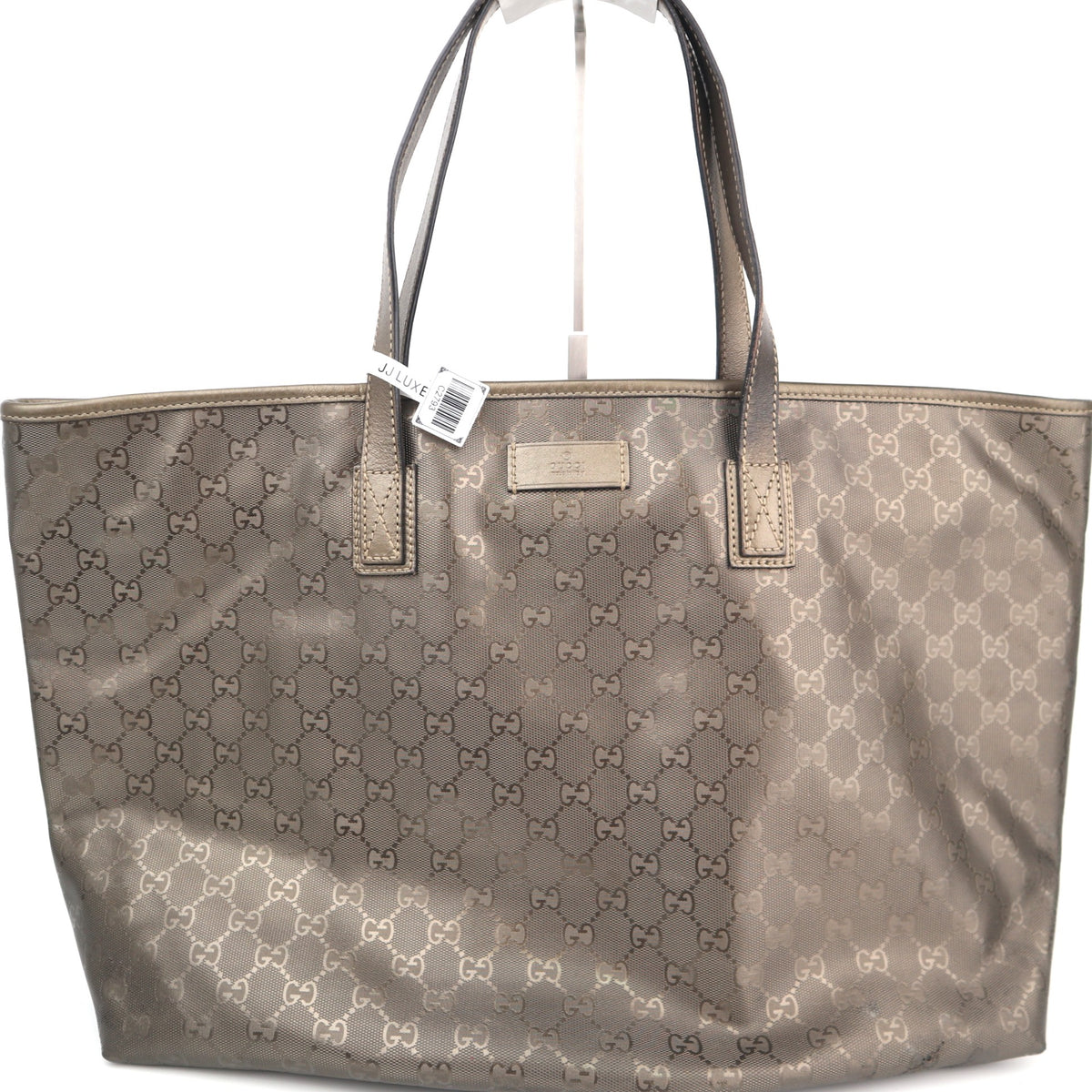 C2793 Gucci Tote Bag GG Imprimé PVC Large Bronze | Pre-Owned Very Good Bronze Coated PVC/GG, GG Imprimé