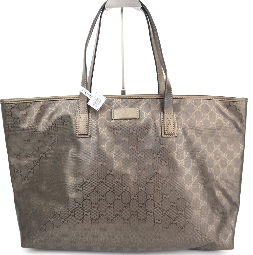 C2793 Gucci Tote Bag GG Imprimé PVC Large Bronze | Pre-Owned Very Good Bronze Coated PVC/GG, GG Imprimé