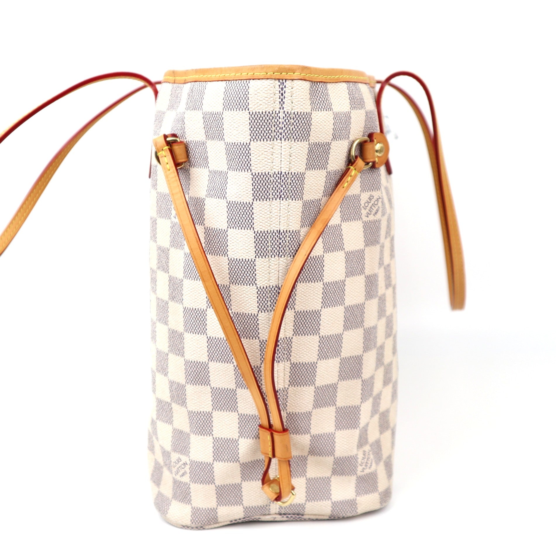 C1275R Louis Vuitton Neverfull Damier Azur Canvas  MM Bag-Pre Owned