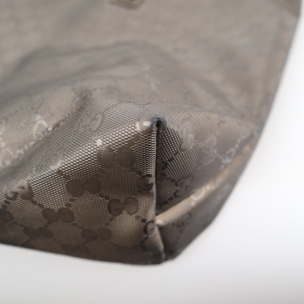 C2793 Gucci Tote Bag GG Imprimé PVC Large Bronze | Pre-Owned Very Good Bronze Coated PVC/GG, GG Imprimé