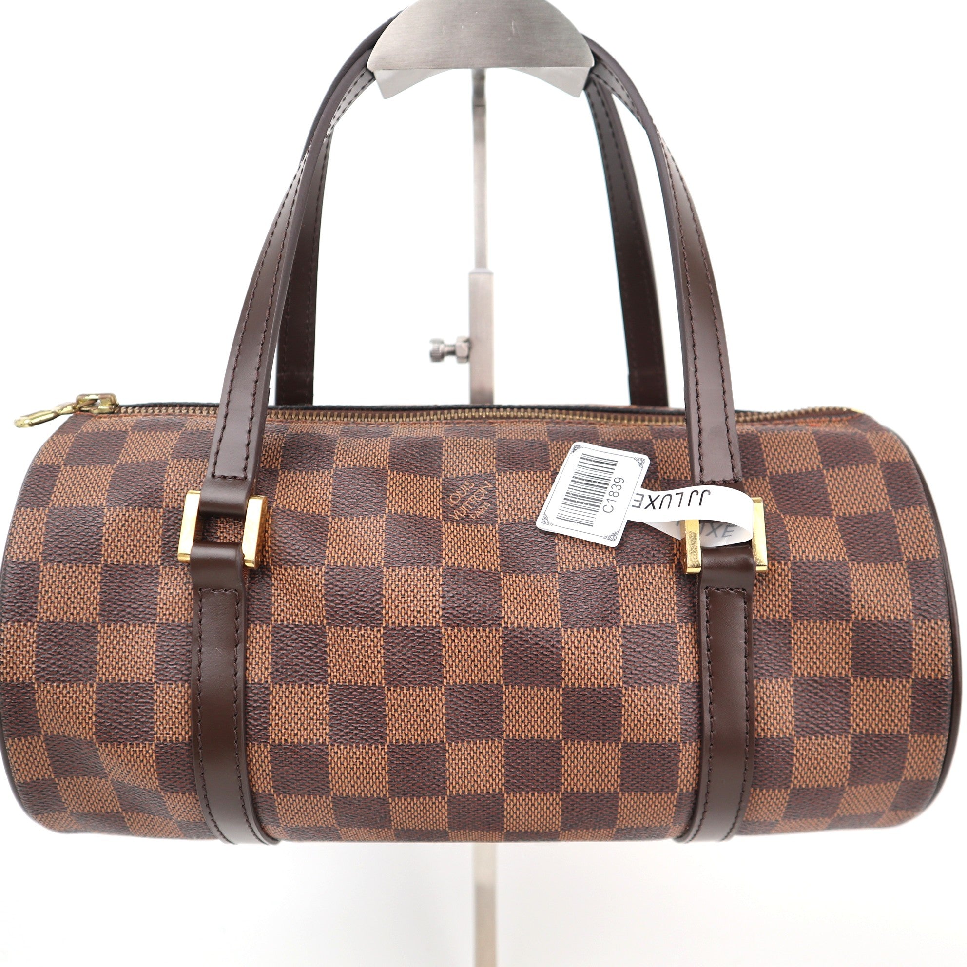 Louis Vuitton Damier Ebene Papillon 26 Shoulder Bag C1839R | Pre-Owned Very Good Brown Damier Ebene Canvas