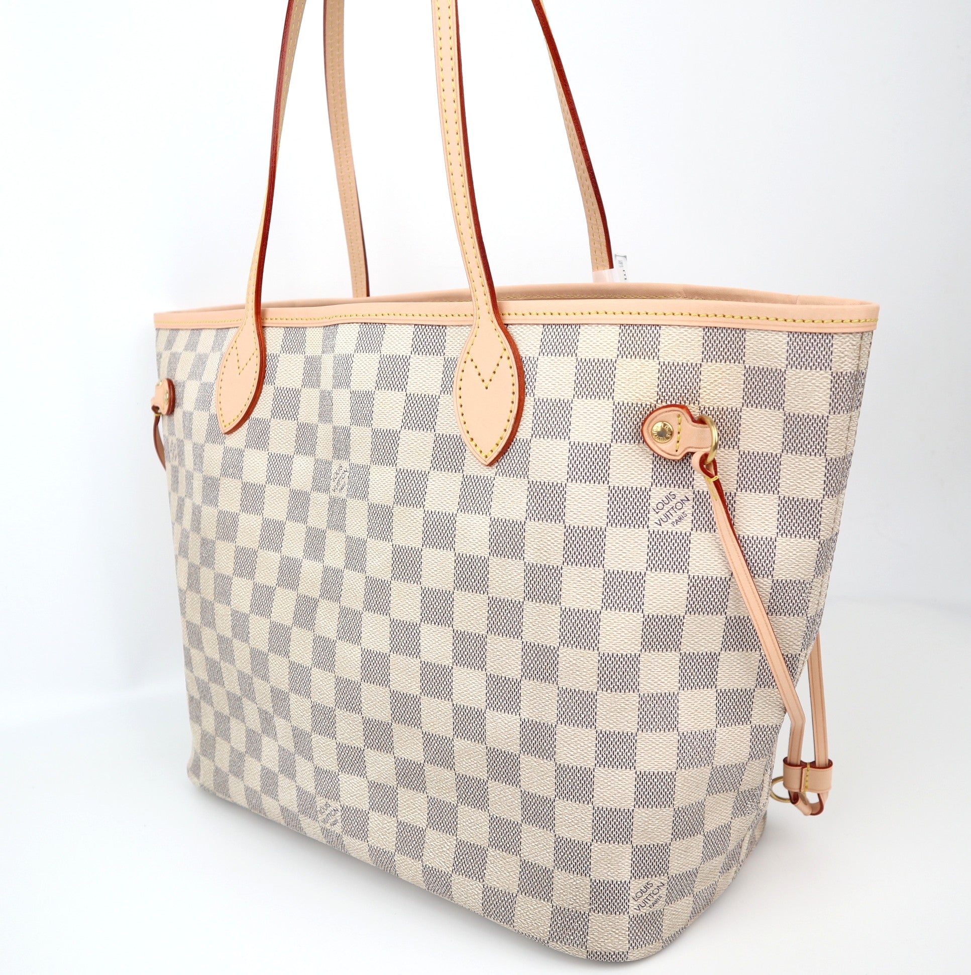 C1276R Louis Vuitton Neverfull Damier Azur Canvas  MM Bag-Pre Owned