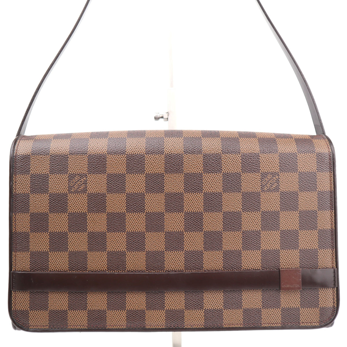 C2798 Louis Vuitton Shoulder Bag Damier Ebene Tribeca Long | Pre-Owned Excellent Brown Canvas/Damier Ebene