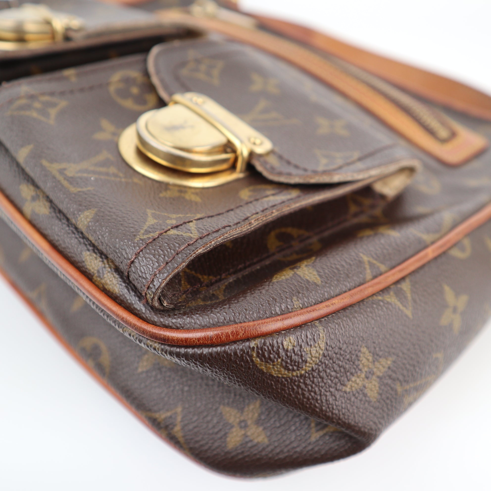 Louis Vuitton Monogram Canvas Hudson GM Shoulder Bag C1845 | Pre-Owned Very Good Brown Monogram Canvas