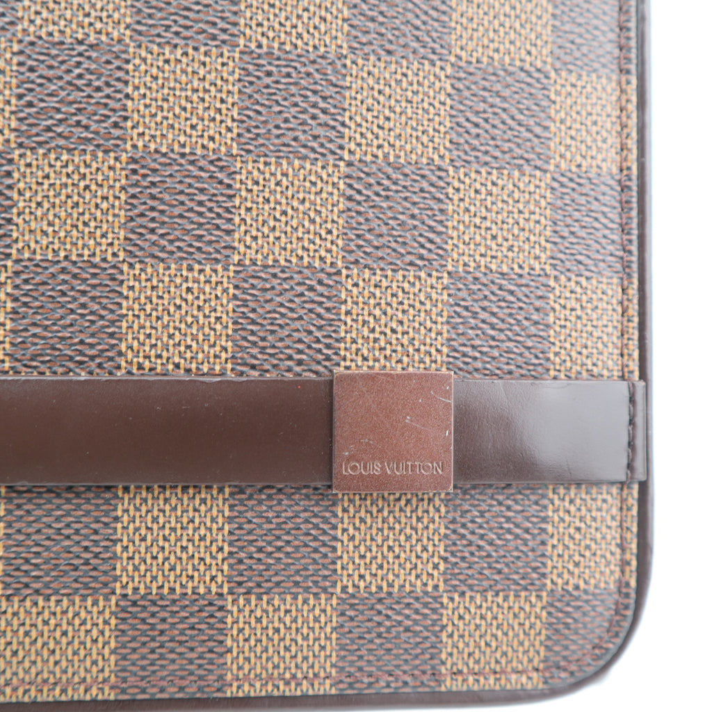 C2798 Louis Vuitton Shoulder Bag Damier Ebene Tribeca Long | Pre-Owned Excellent Brown Canvas/Damier Ebene