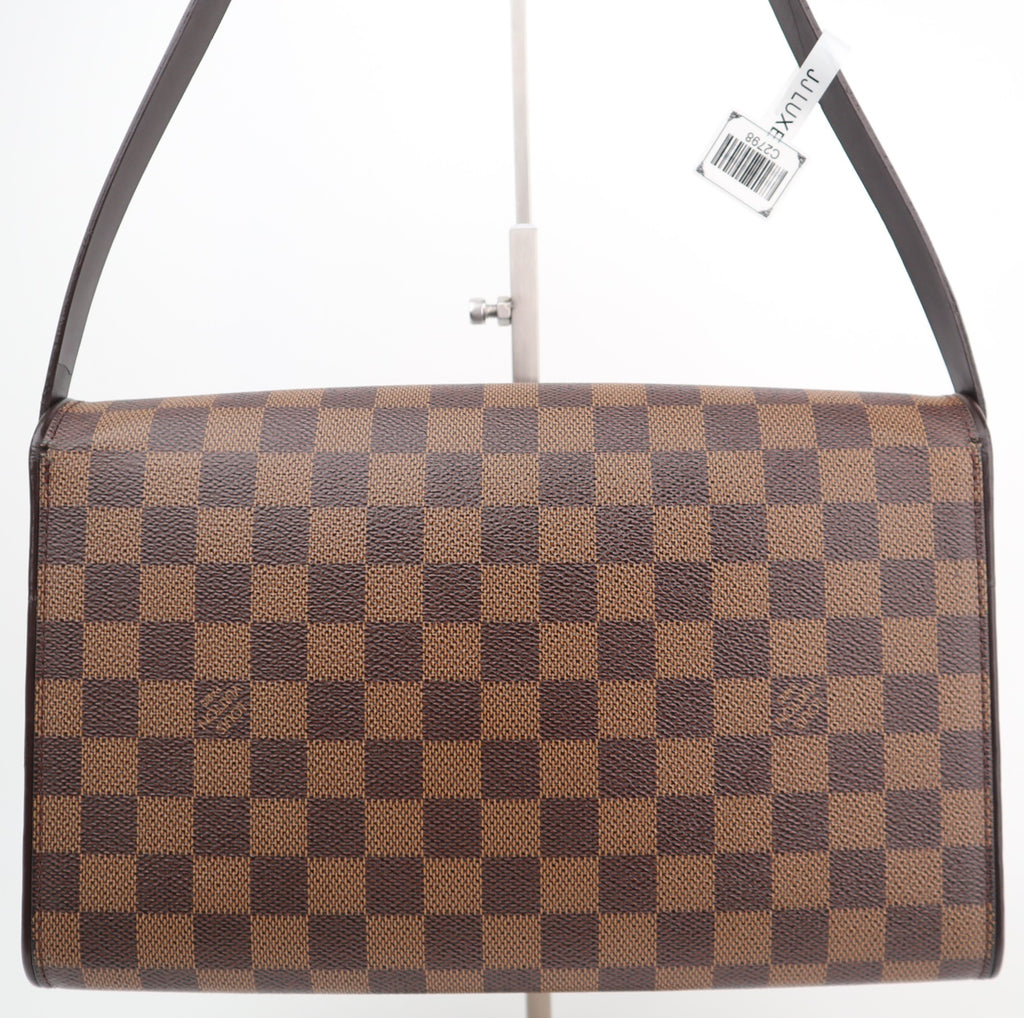 C2798 Louis Vuitton Shoulder Bag Damier Ebene Tribeca Long | Pre-Owned Excellent Brown Canvas/Damier Ebene