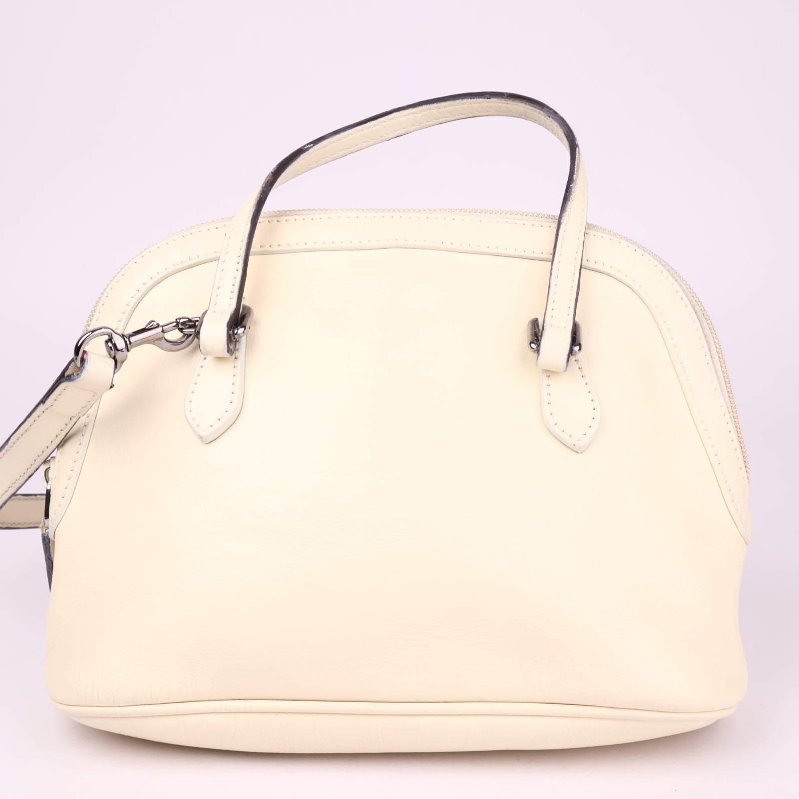 J3547 Gucci Dome Leather Handle Crossbody- Pre Owned