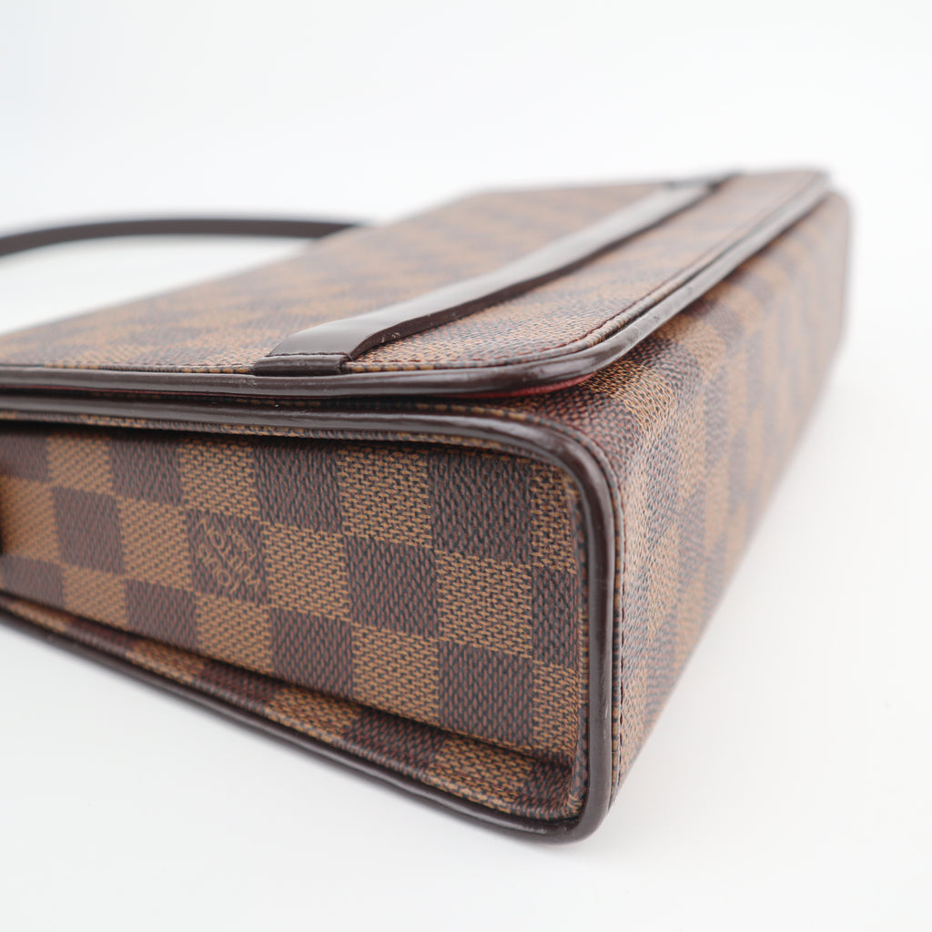 C2798 Louis Vuitton Shoulder Bag Damier Ebene Tribeca Long | Pre-Owned Excellent Brown Canvas/Damier Ebene