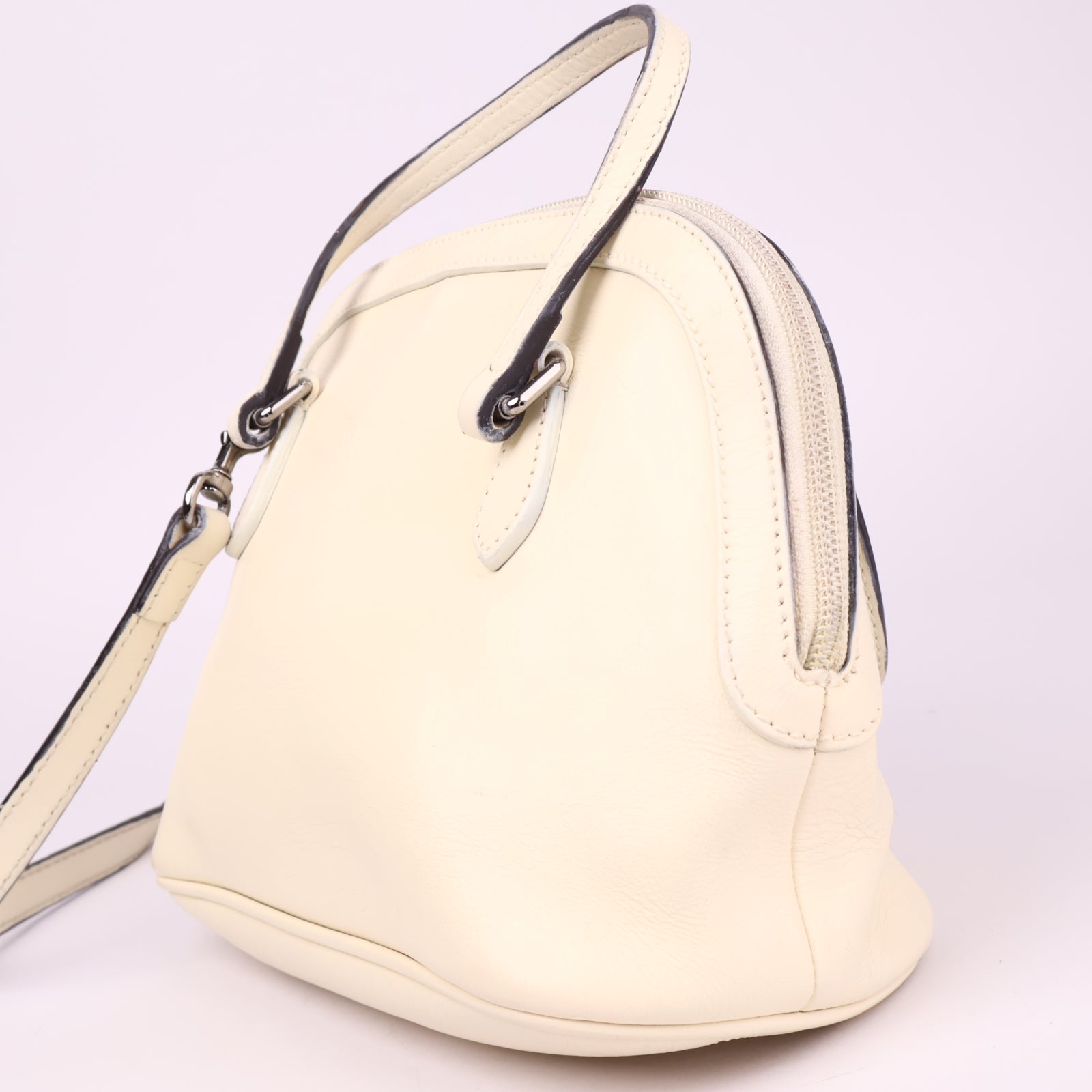 J3547 Gucci Dome Leather Handle Crossbody- Pre Owned