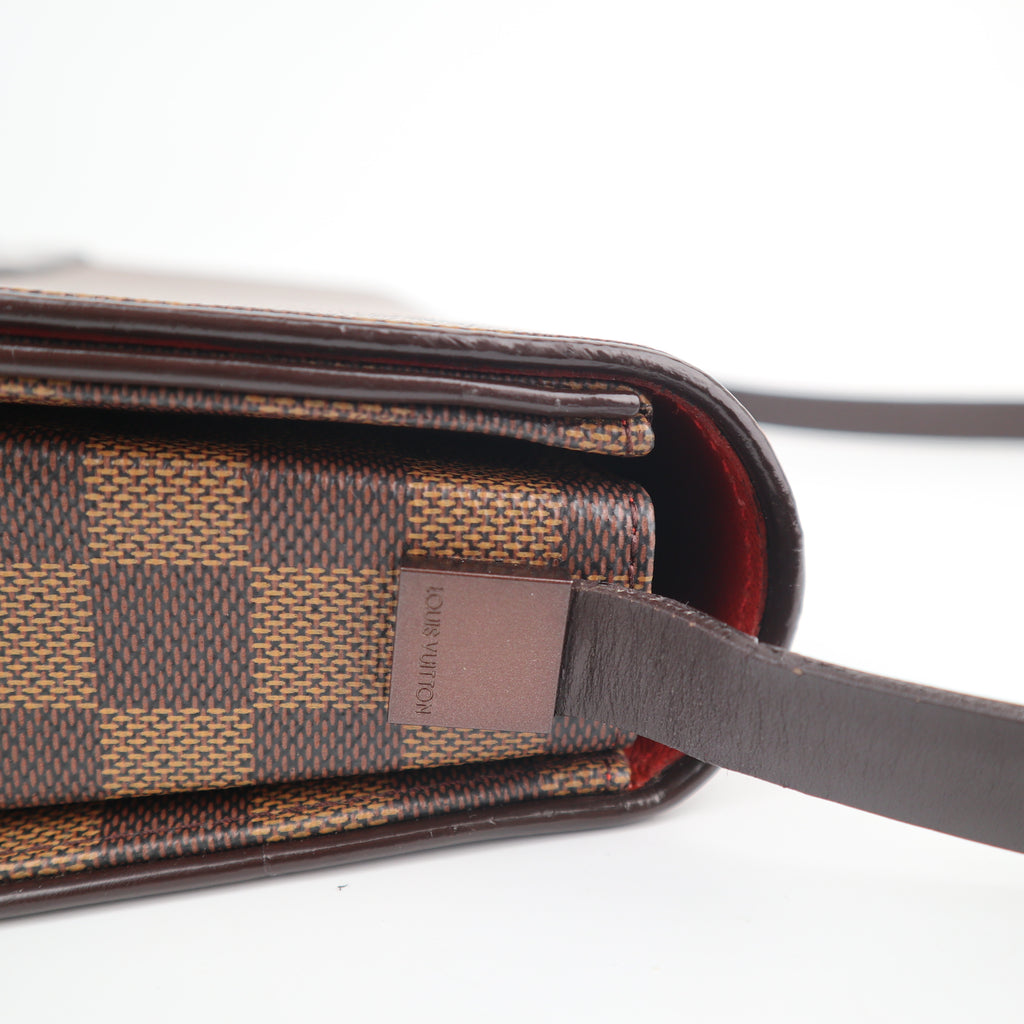C2798 Louis Vuitton Shoulder Bag Damier Ebene Tribeca Long | Pre-Owned Excellent Brown Canvas/Damier Ebene