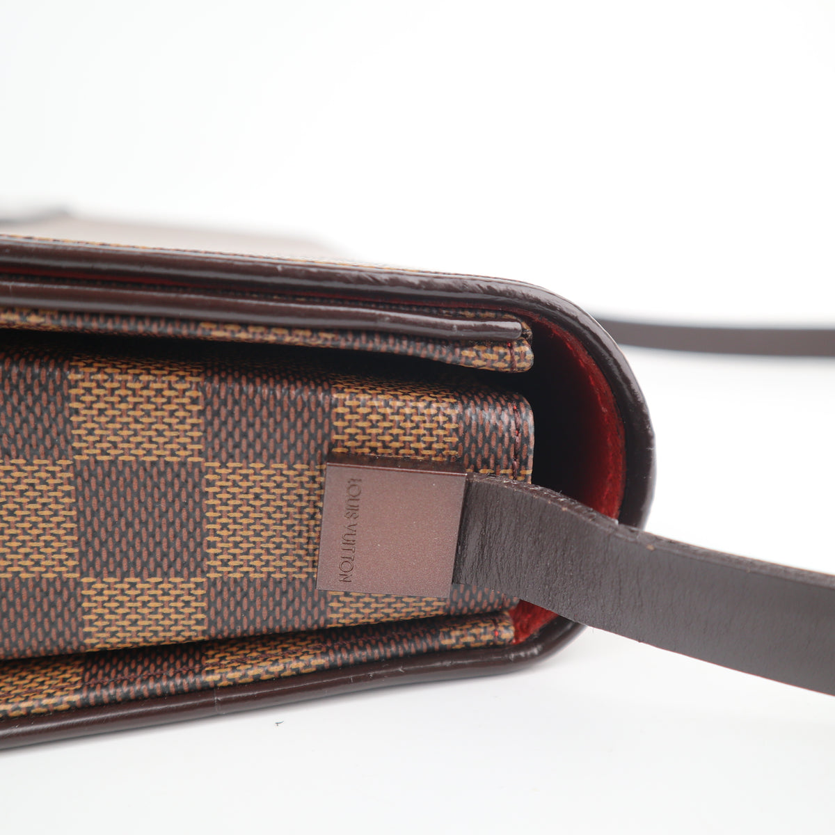 C2798 Louis Vuitton Shoulder Bag Damier Ebene Tribeca Long | Pre-Owned Excellent Brown Canvas/Damier Ebene